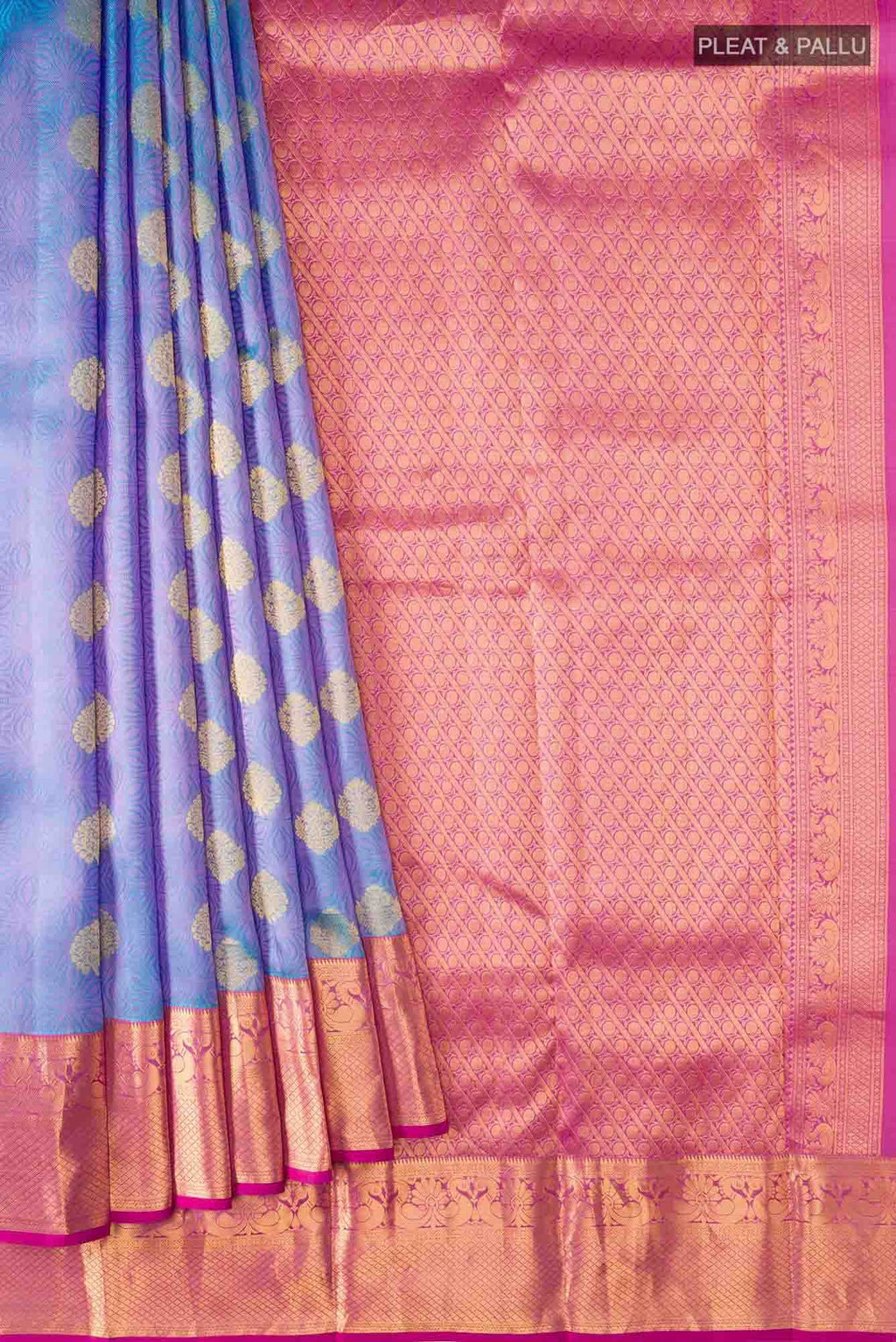 Blue Kanchipuram Silk Saree