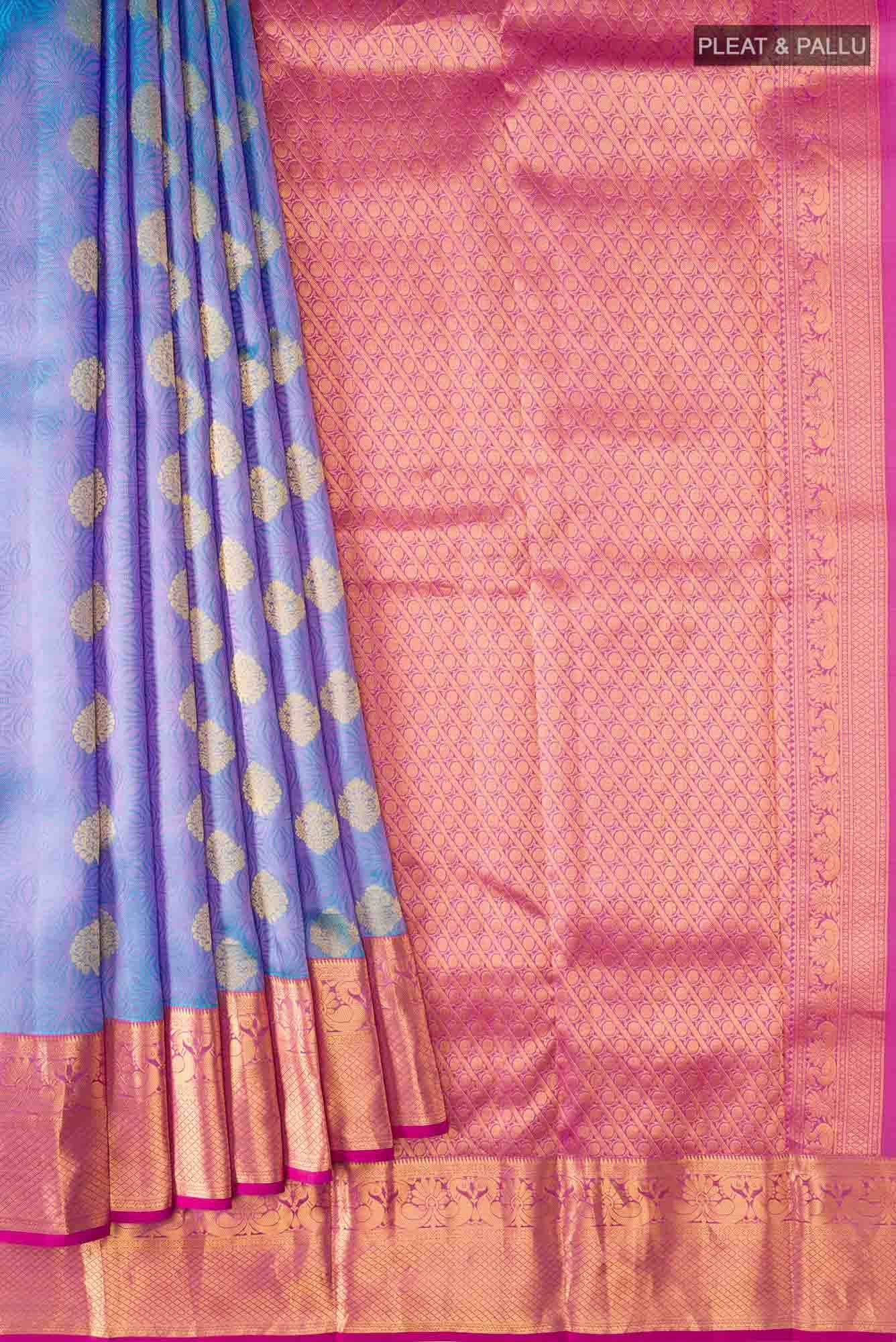 Blue Kanchipuram Silk Saree