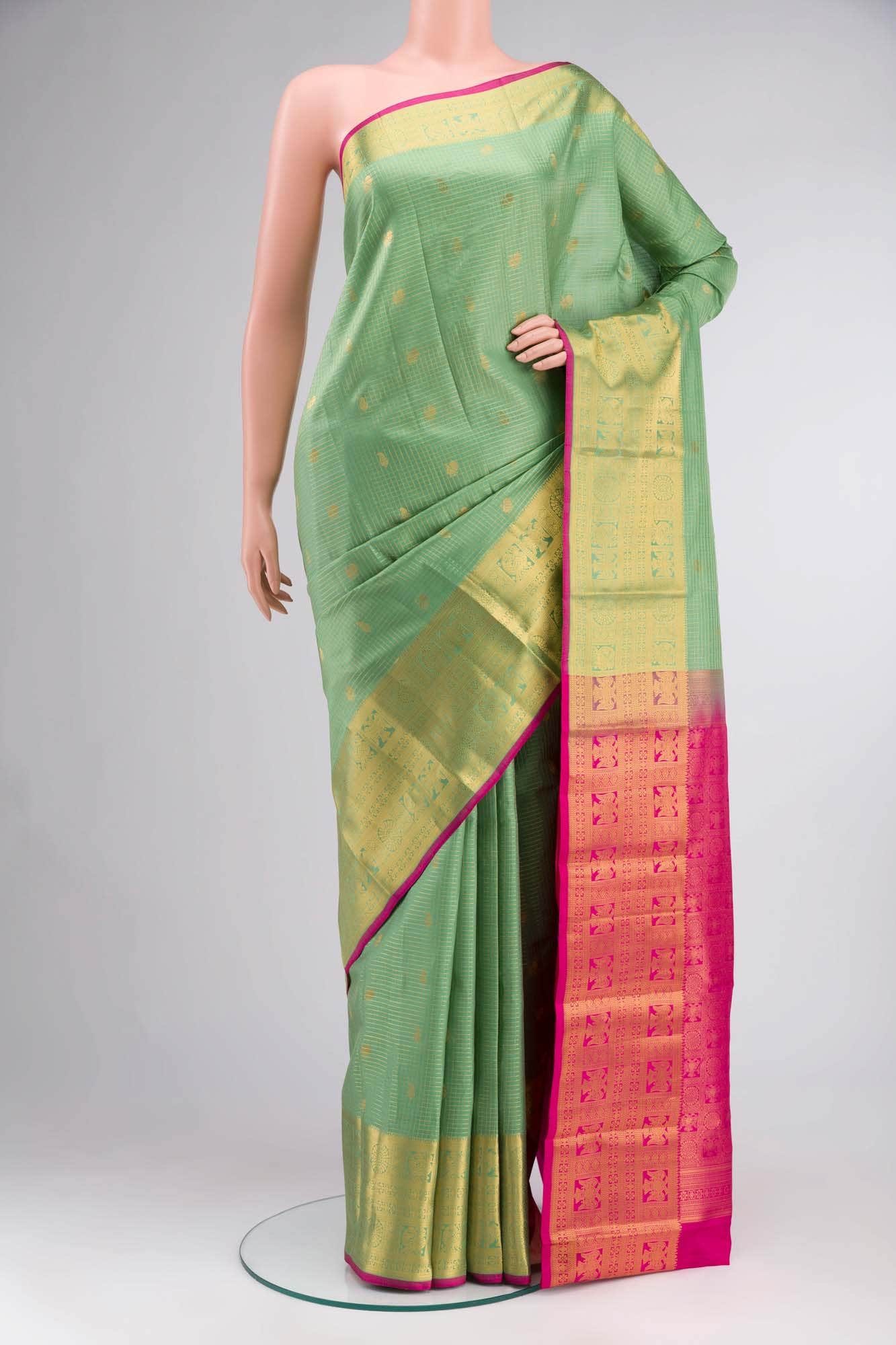 Green Kanchipuram Silk Saree