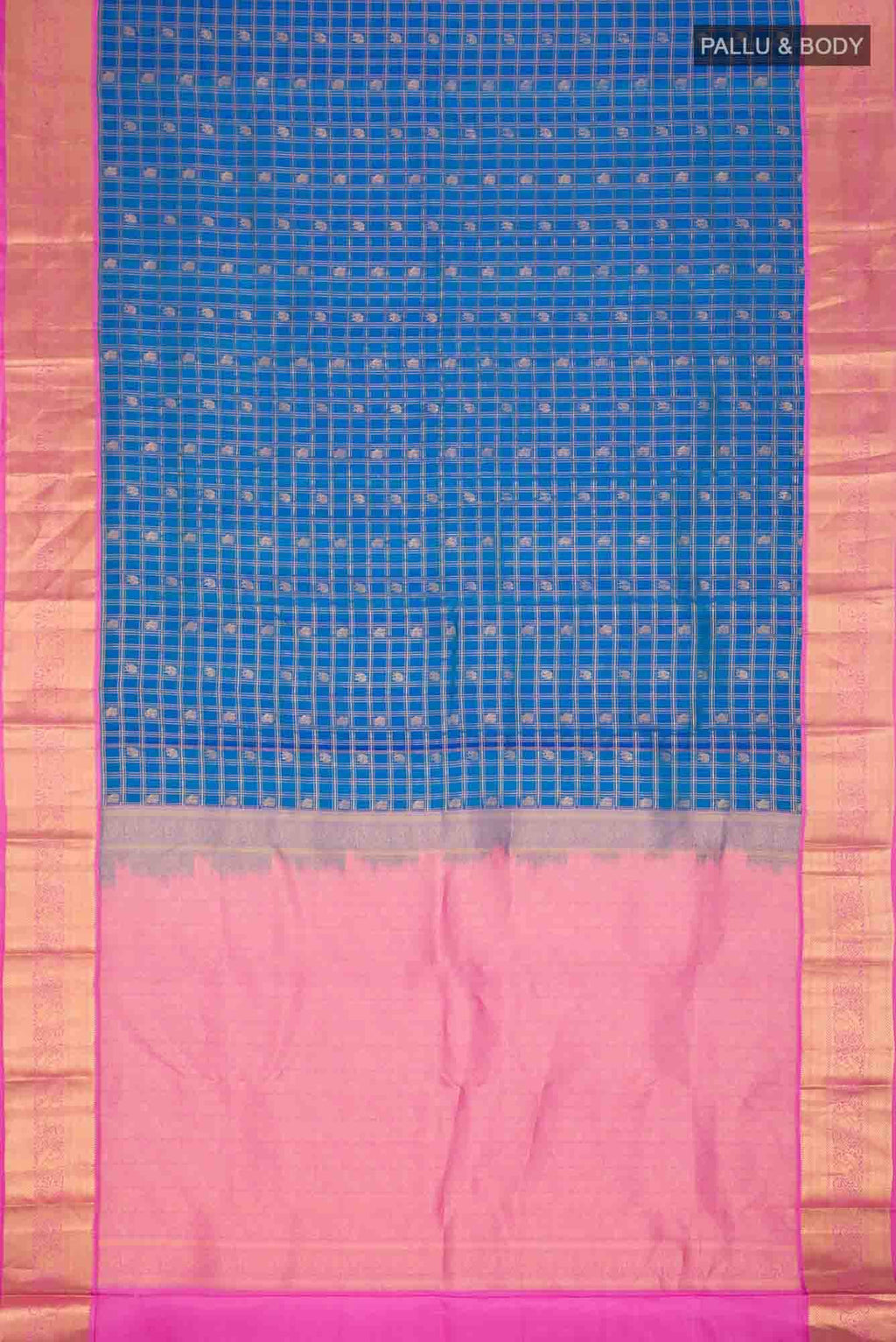 Blue Kanchipuram Silk Saree