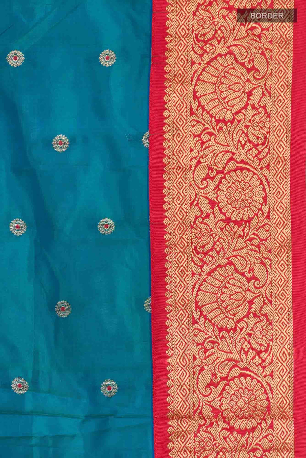 Blue Blended Bangalore Silk Saree