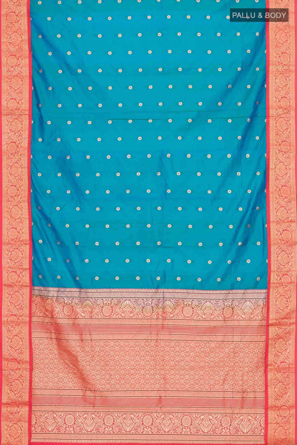 Blue Blended Bangalore Silk Saree
