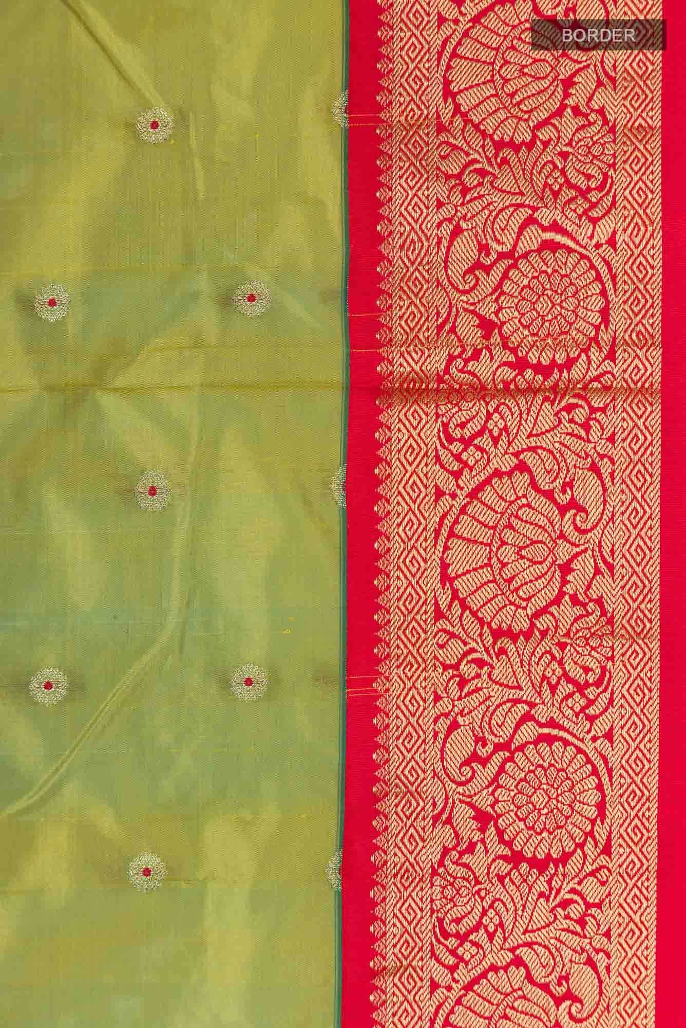 Green Blended Bangalore Silk Saree