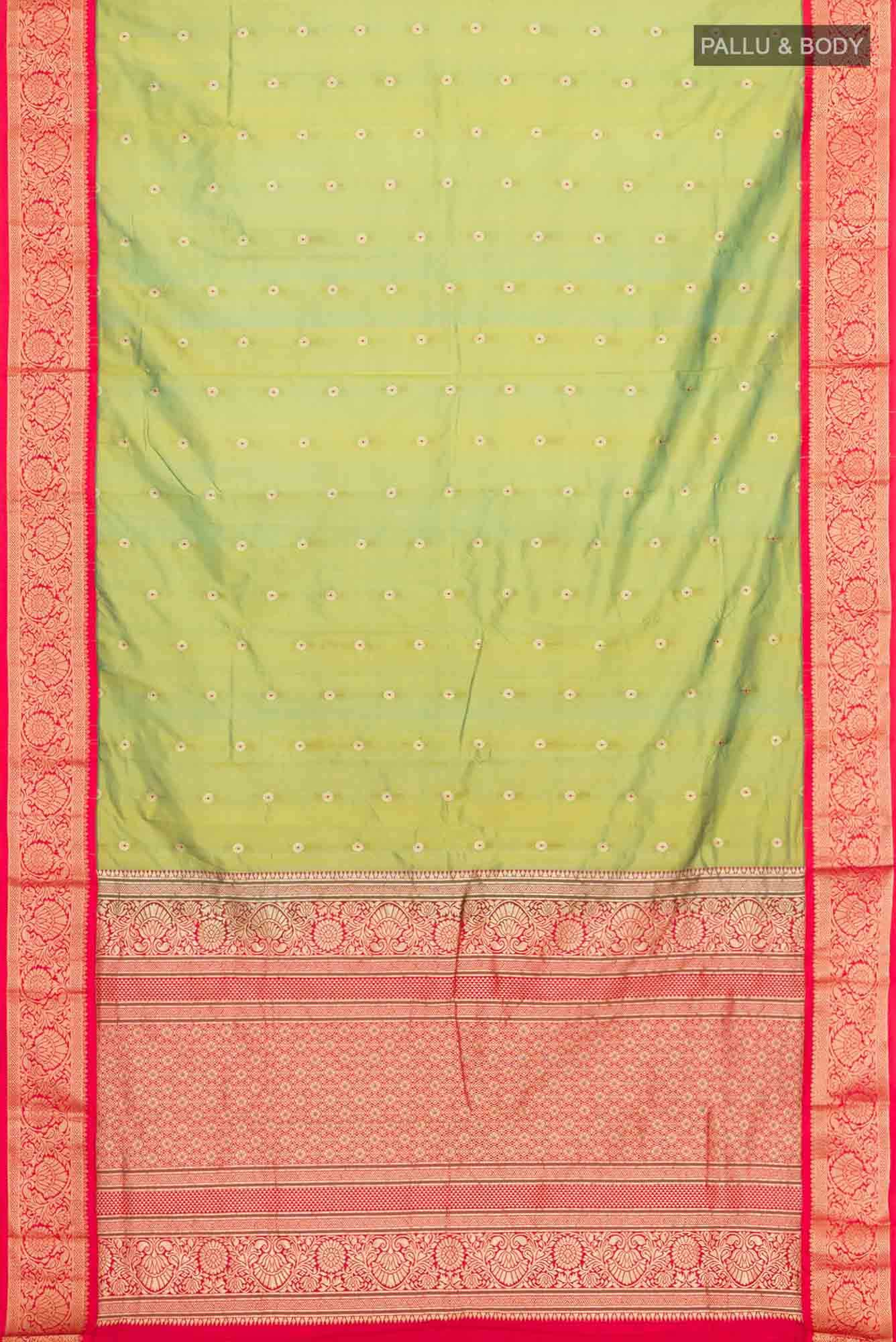 Green Blended Bangalore Silk Saree