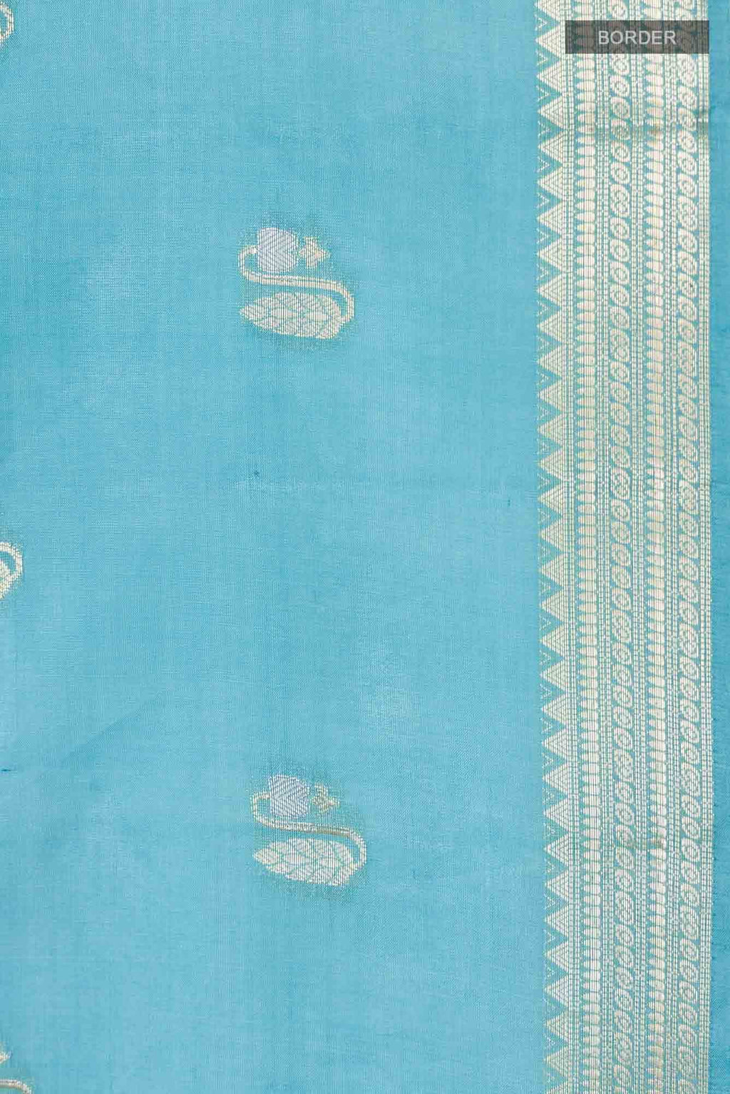 Blue Banarasi Raw Silk Saree