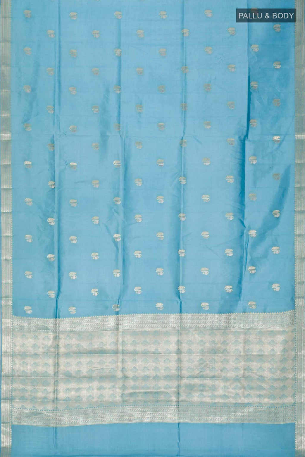 Blue Banarasi Raw Silk Saree