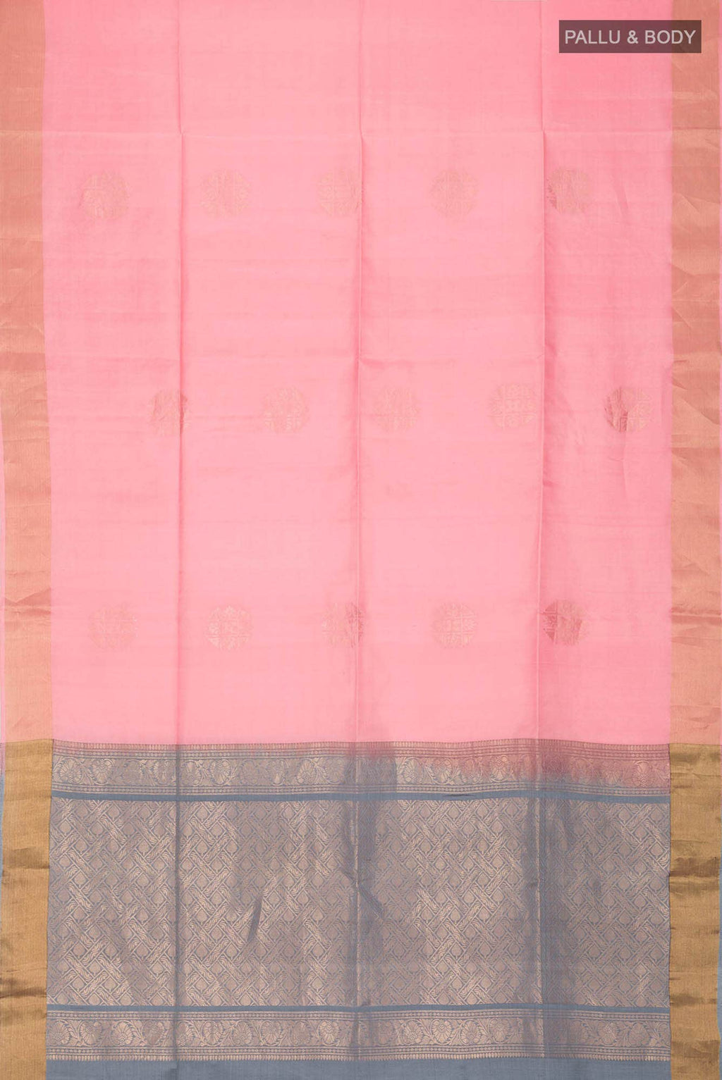 Grey Soft Silk Saree