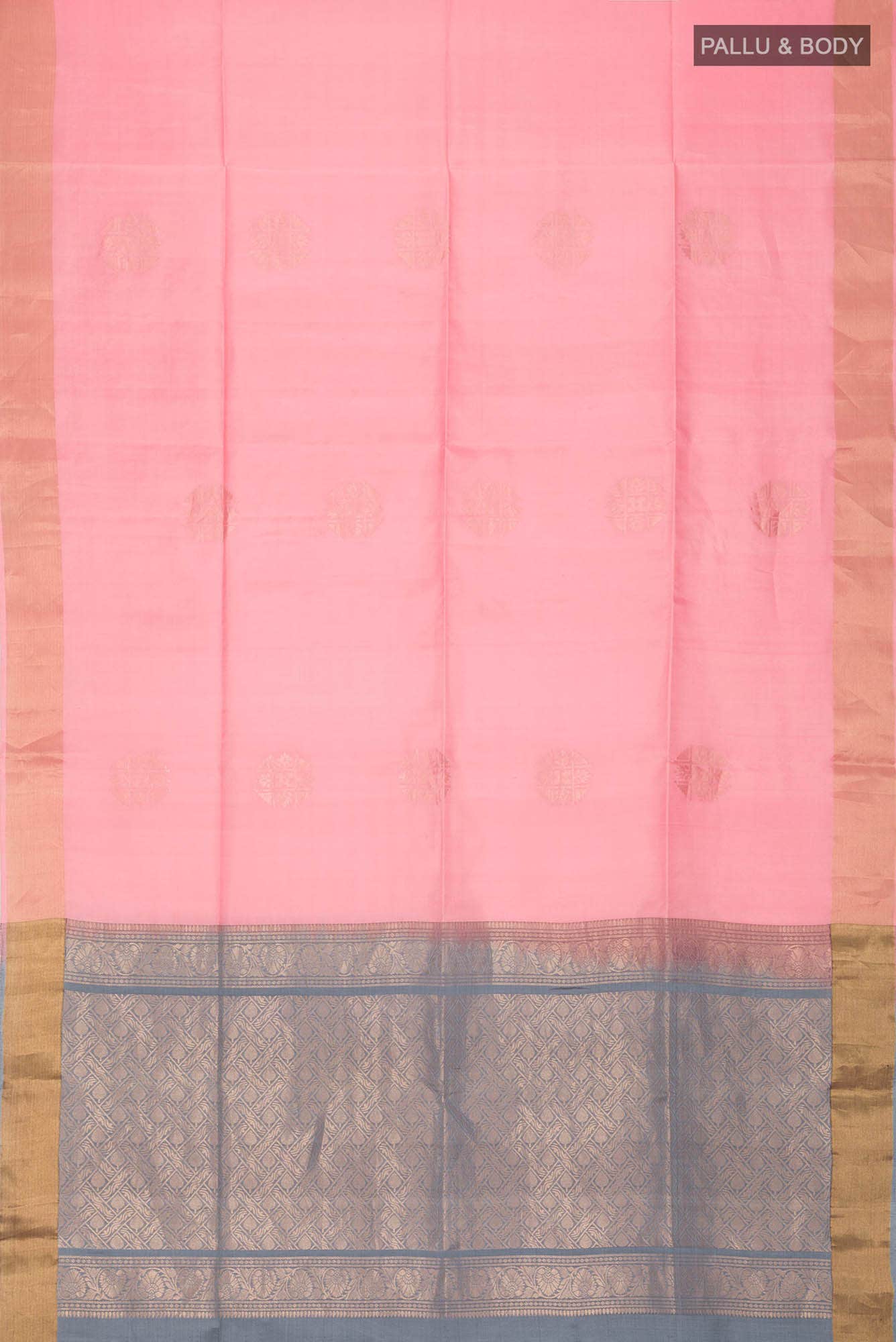 Grey Soft Silk Saree