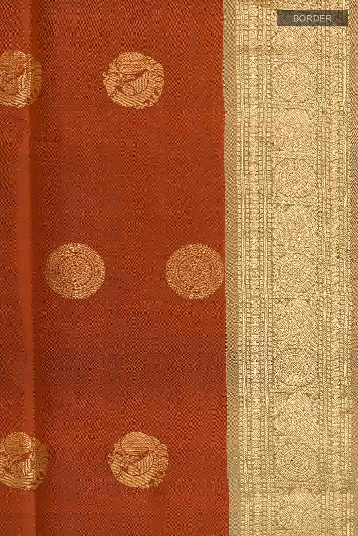 Rust Soft Silk Saree