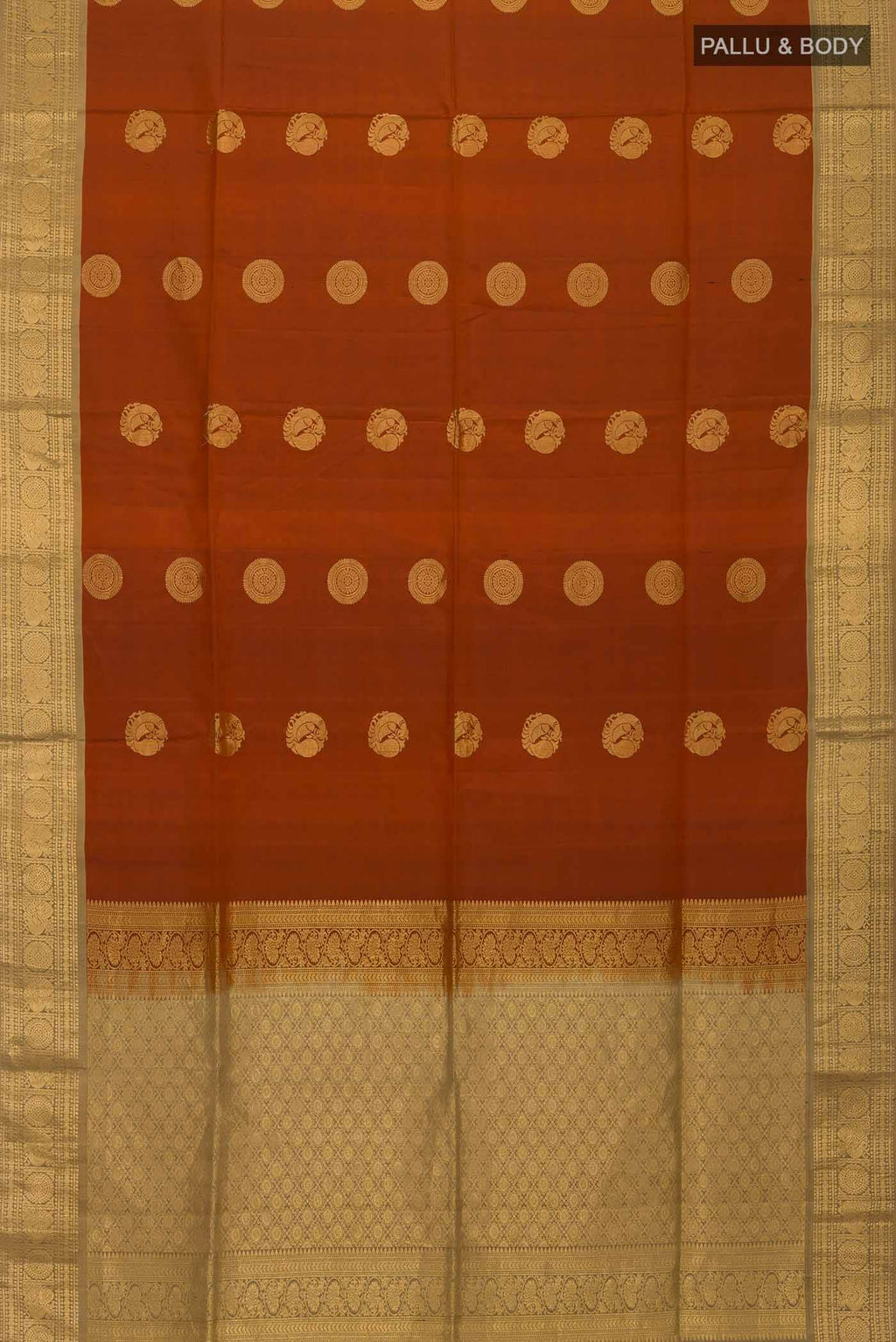 Rust Soft Silk Saree