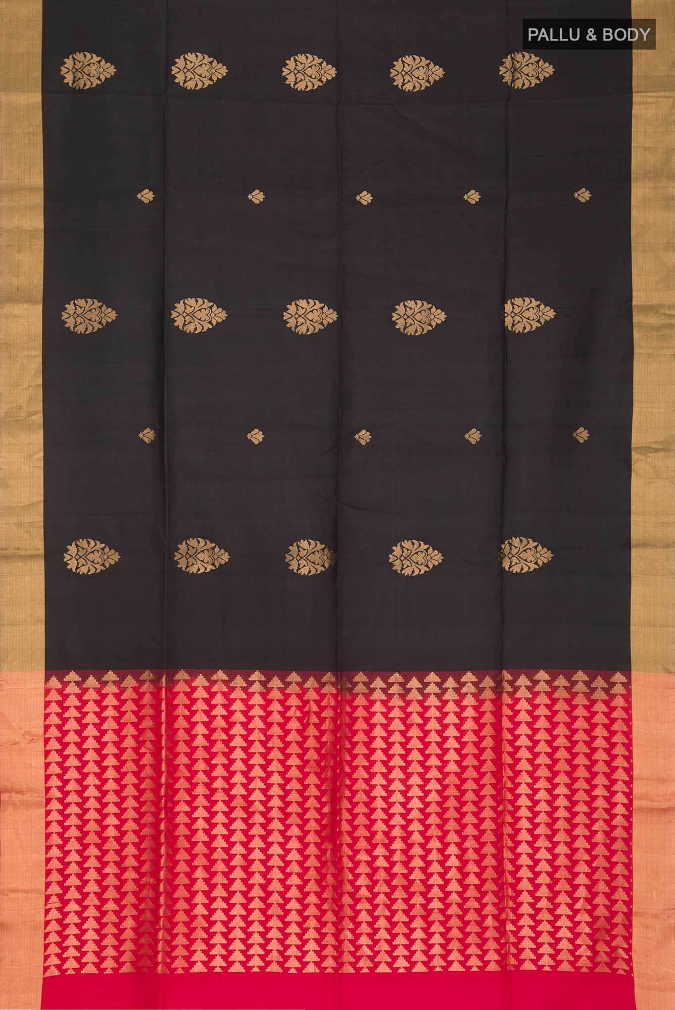 Black Soft Silk Saree