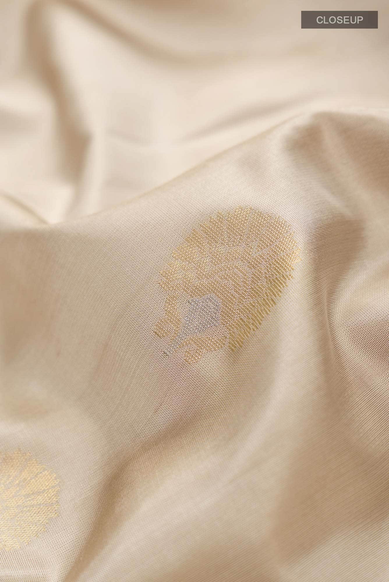 Beige Soft Silk Saree