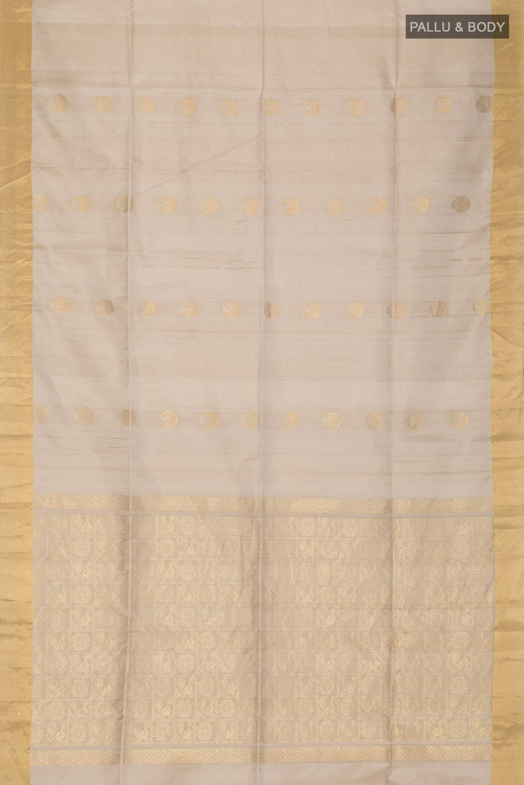 Beige Soft Silk Saree