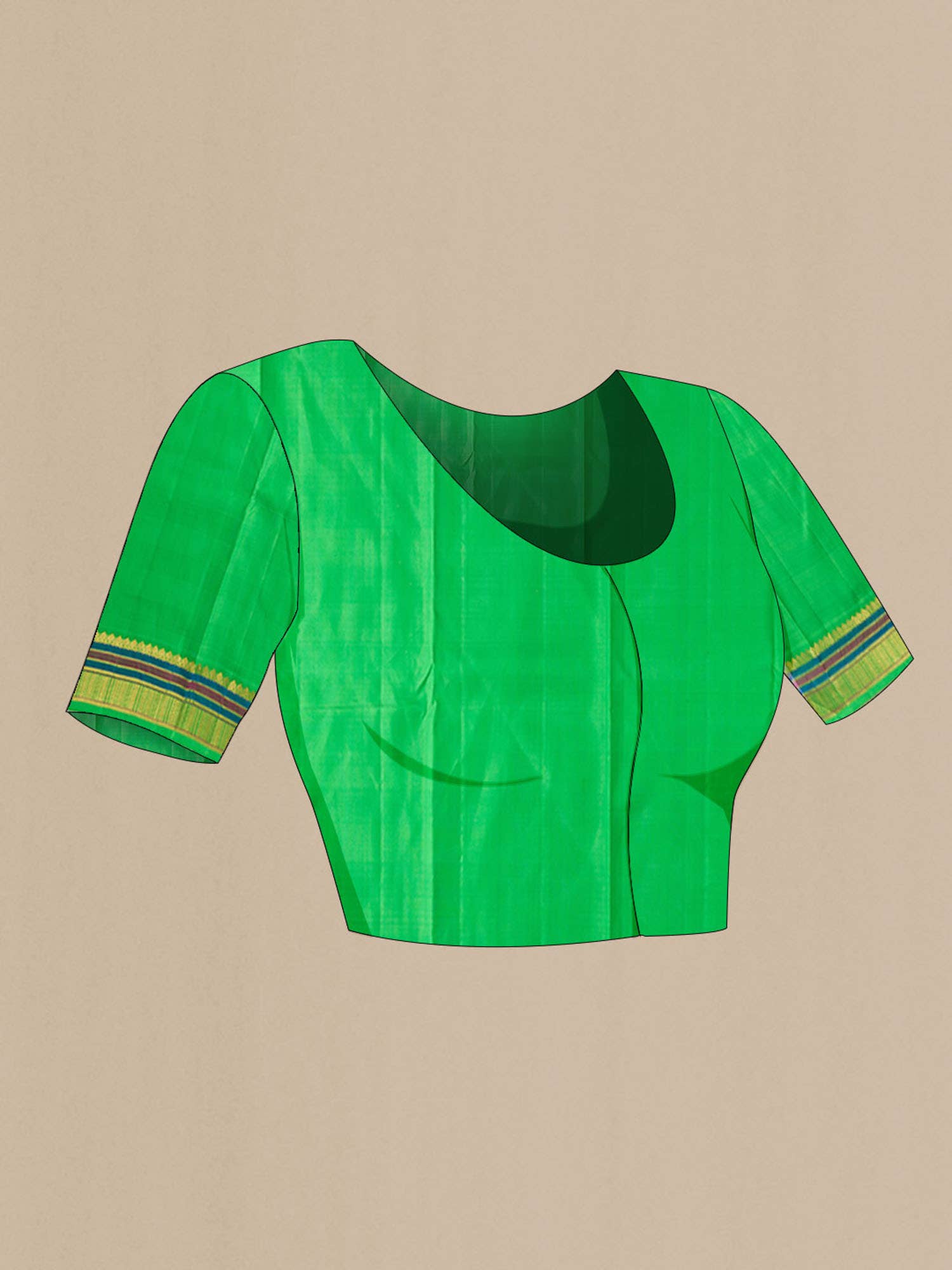 Multi Kanchipuram Silk Saree