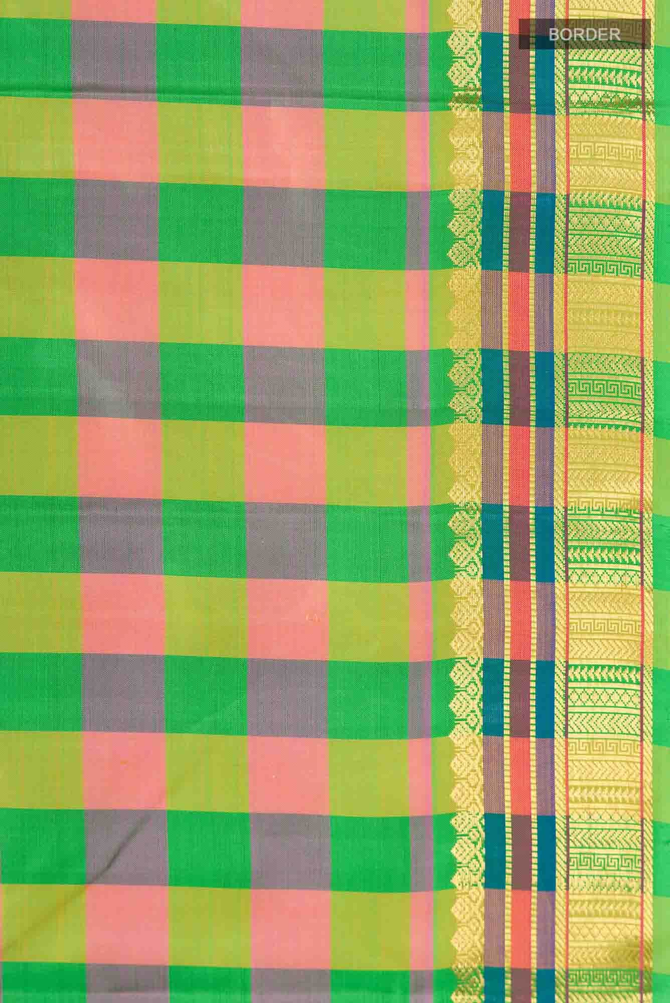 Multi Kanchipuram Silk Saree