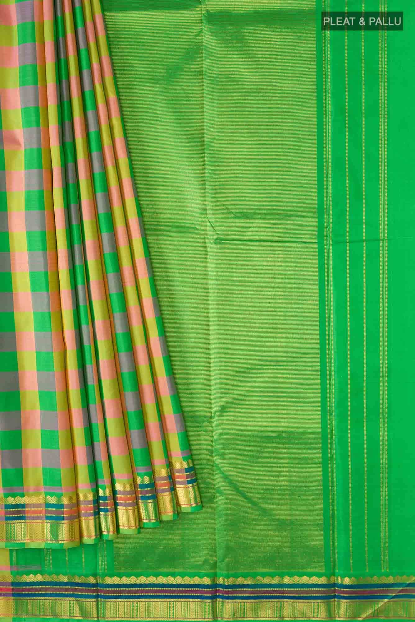 Multi Kanchipuram Silk Saree