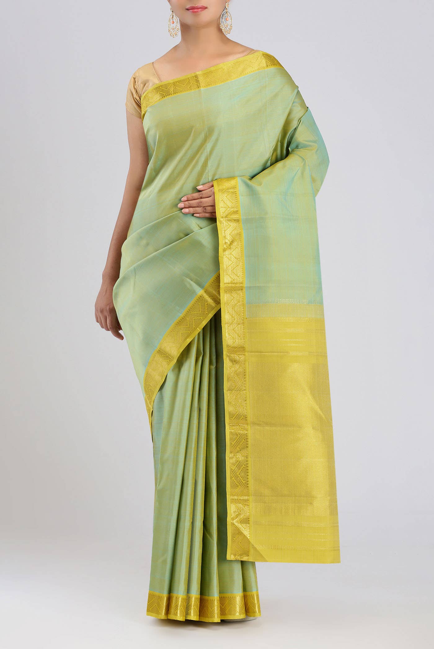Green Kanchipuram Silk Saree
