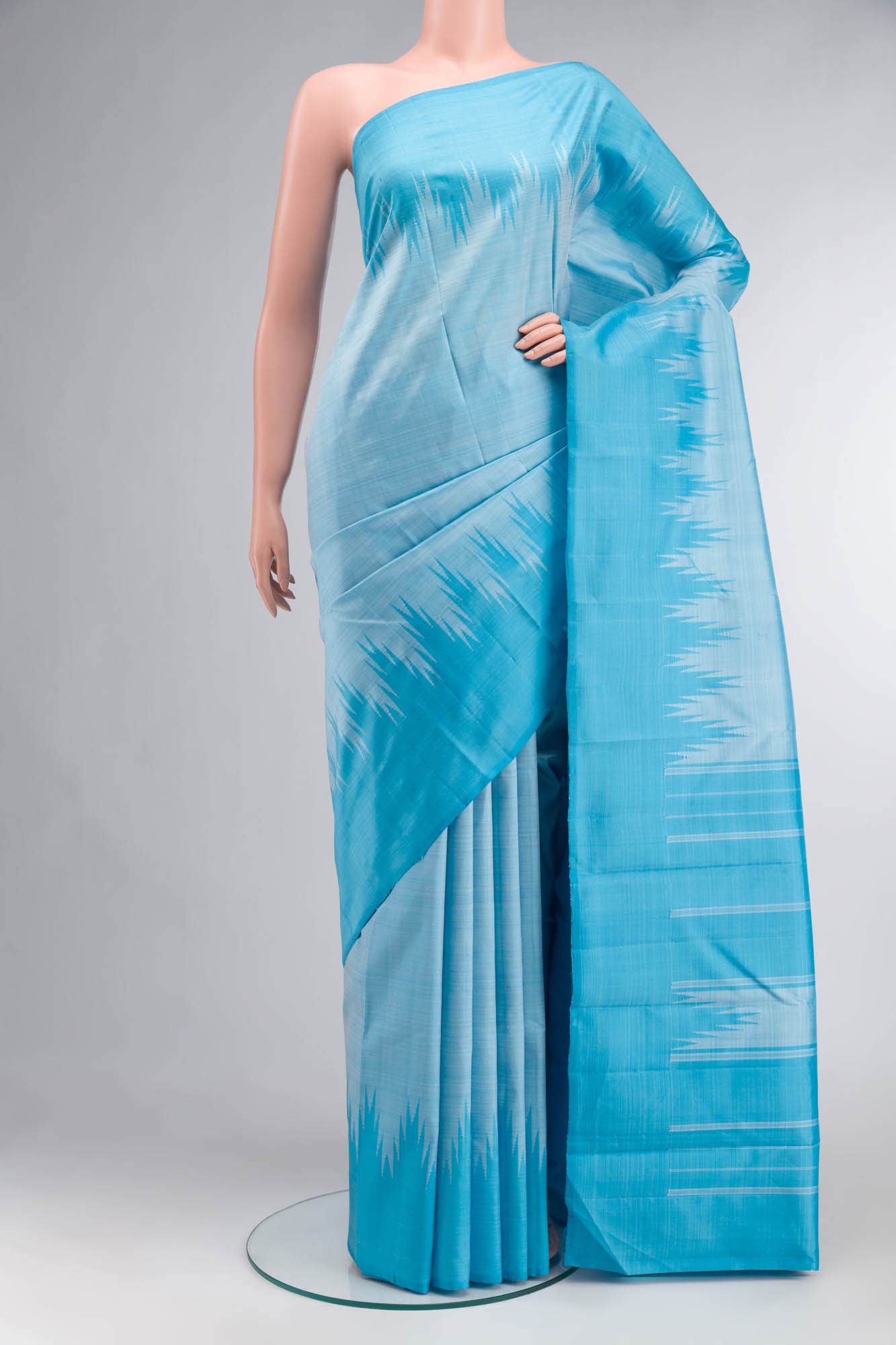 Blue Kanchipuram Silk Saree