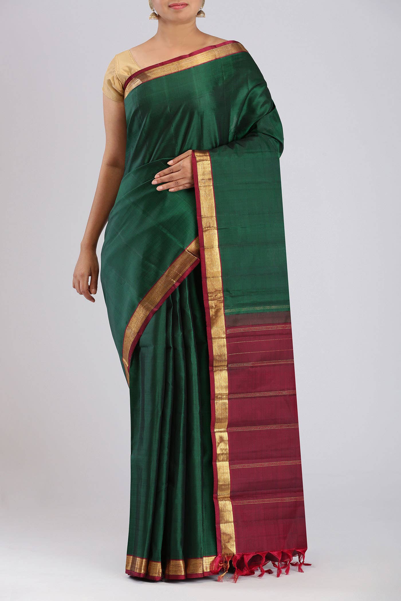 Green Kanchipuram Silk Saree