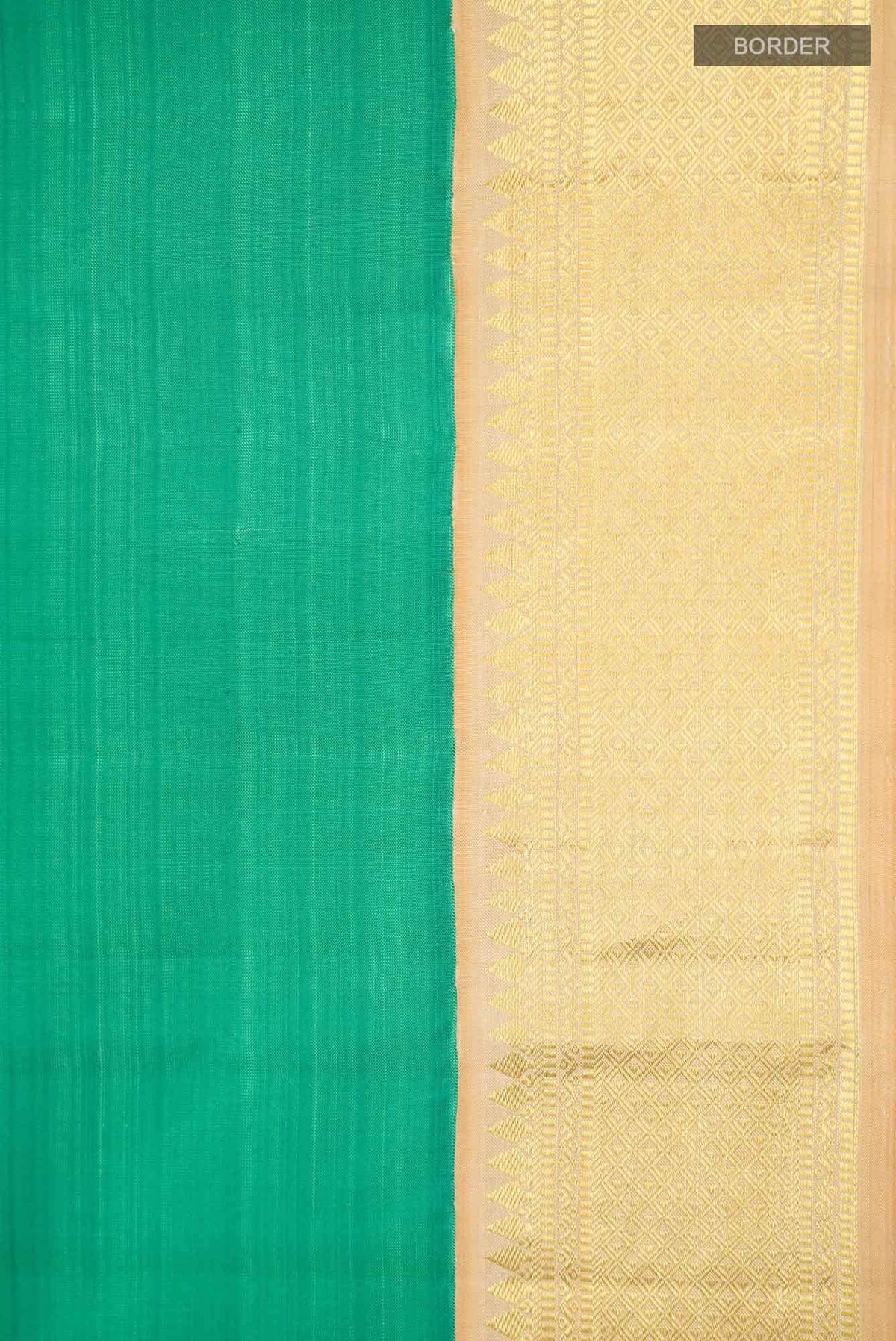 Pure Silk Pure Zari Green Kanjivaram Saree