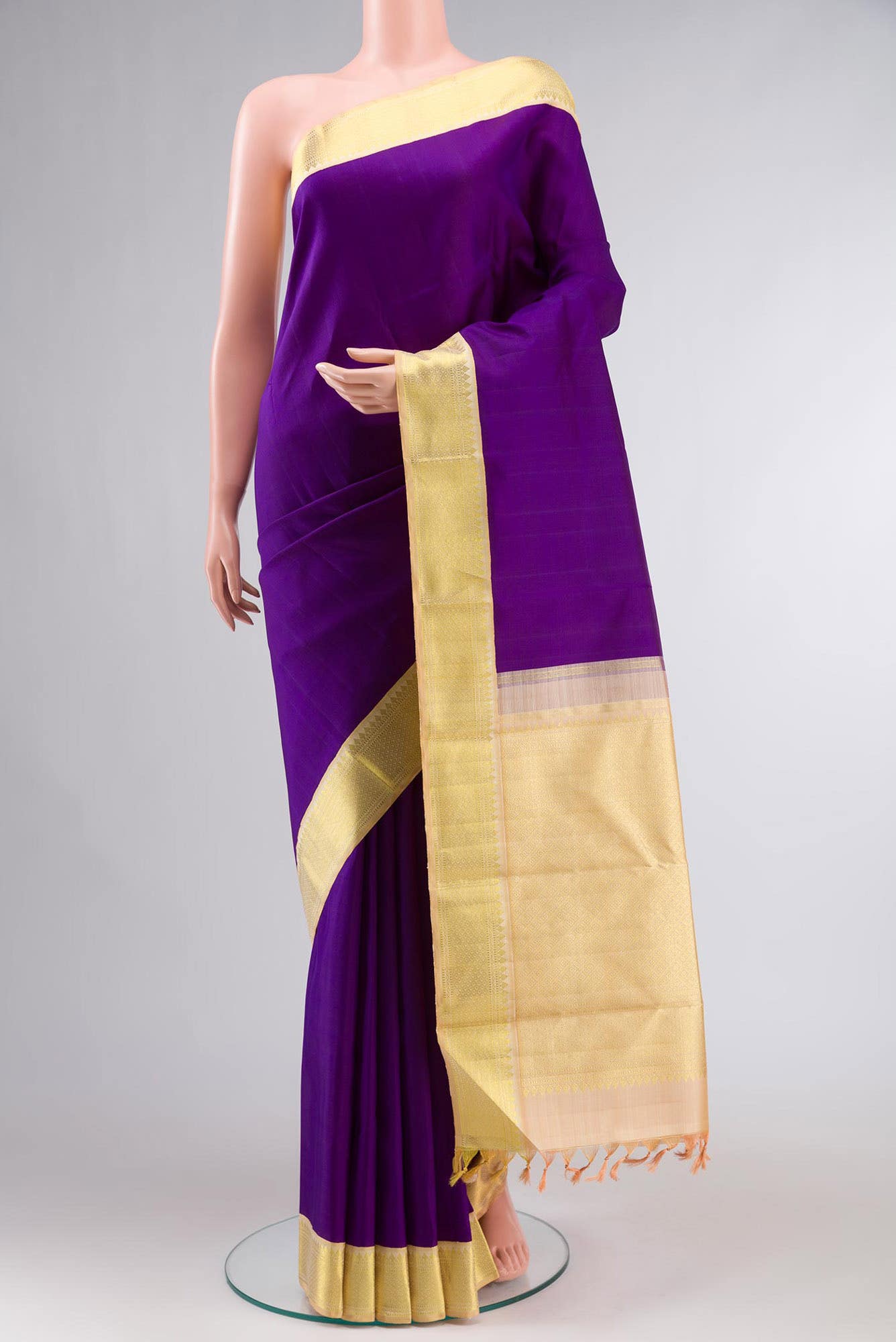 Blue Kanchipuram Silk Saree