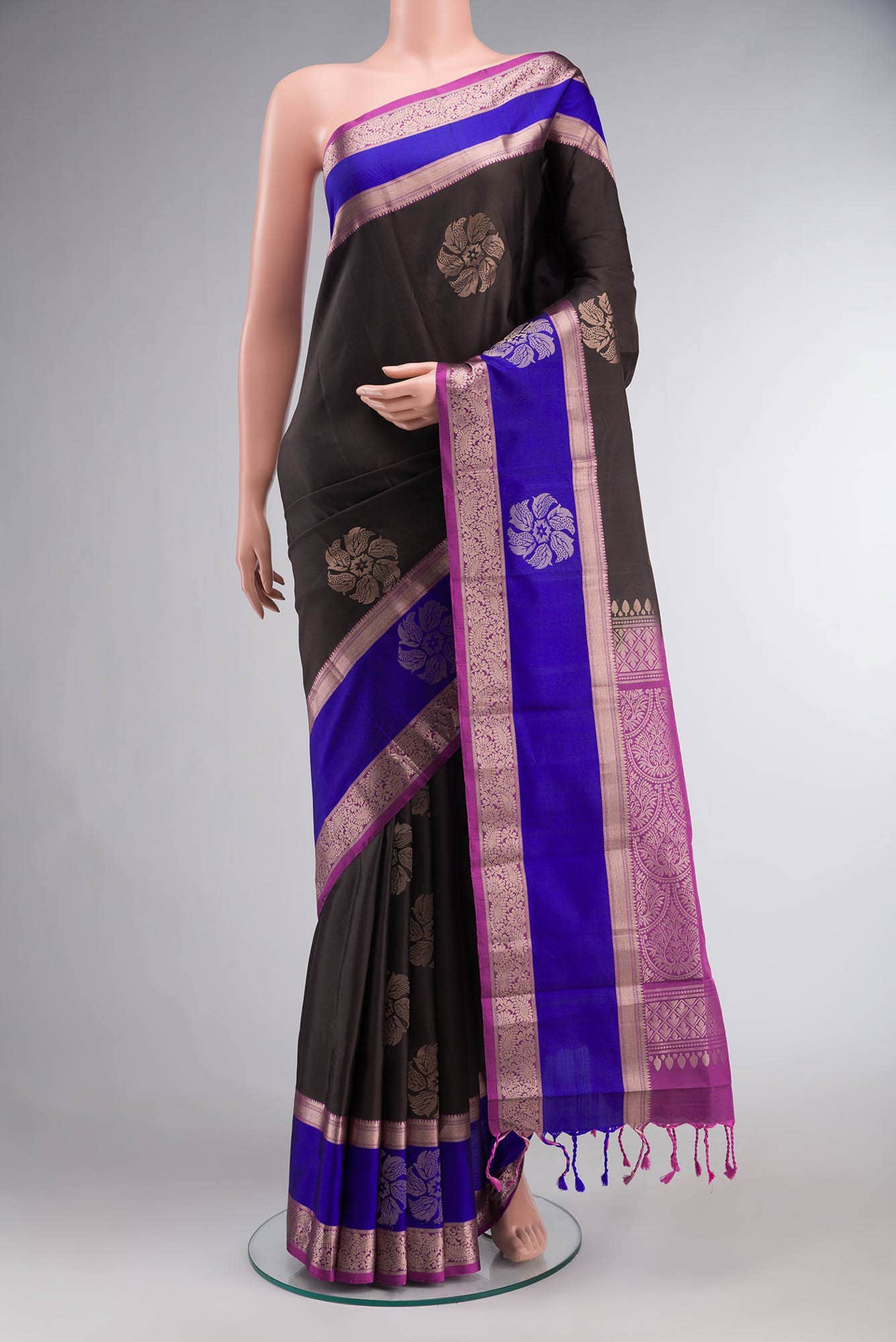 Brown Soft Silk Saree