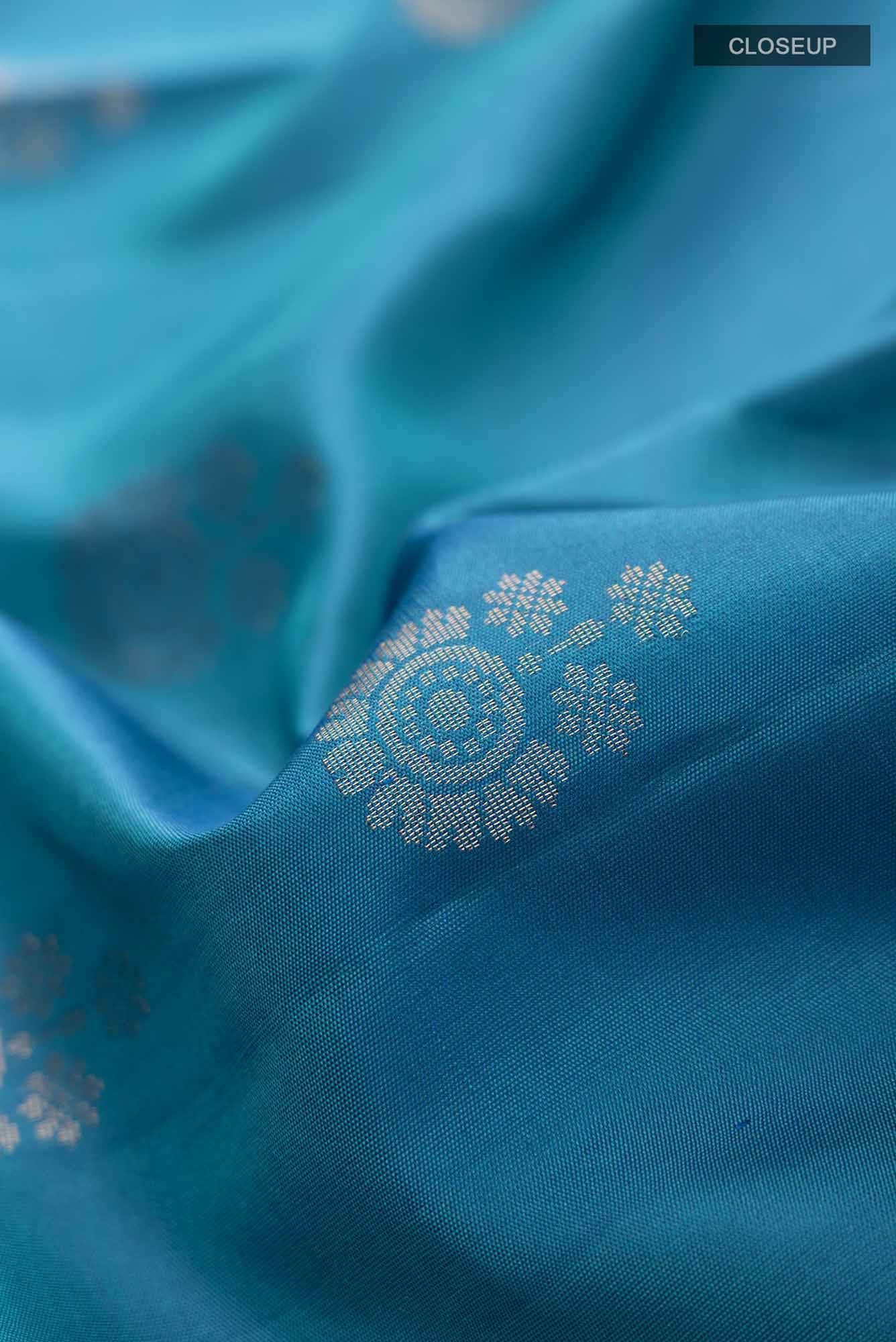 Blue Kanchipuram Silk Saree