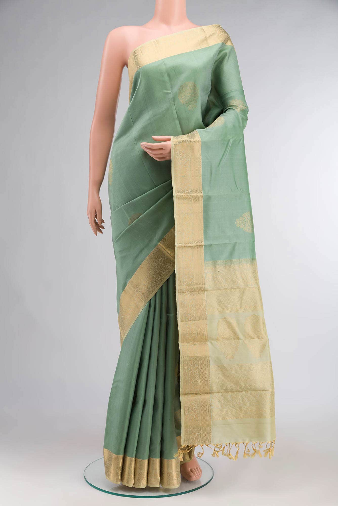 Green Kanchipuram Silk Saree