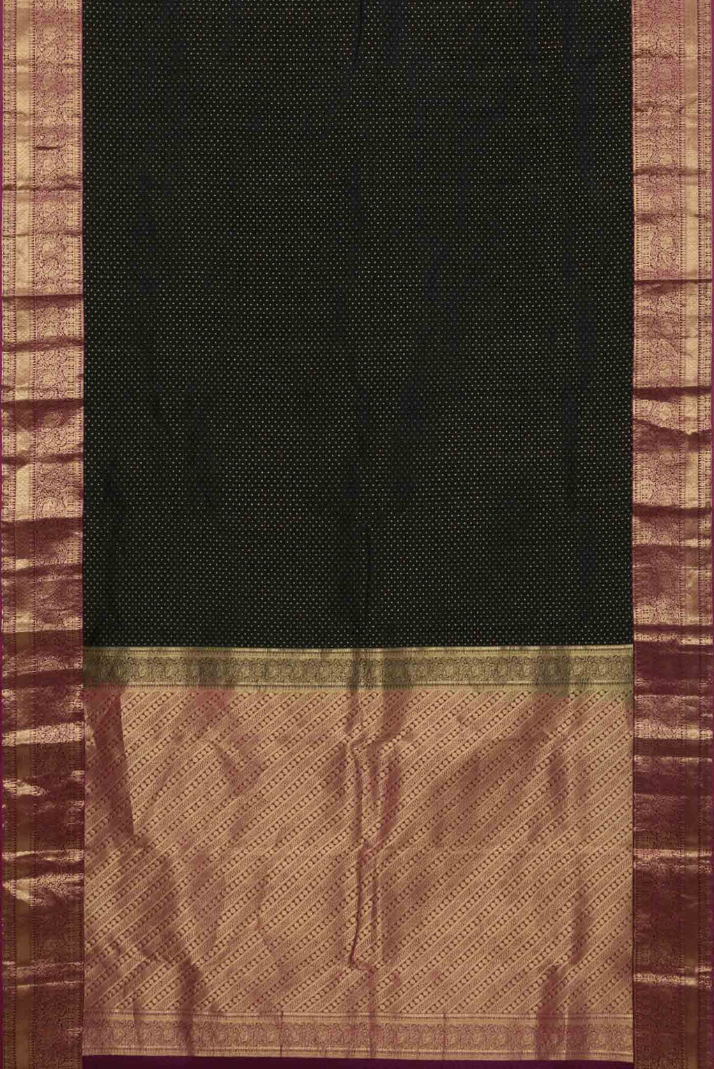 Black Kanchipuram Silk Saree