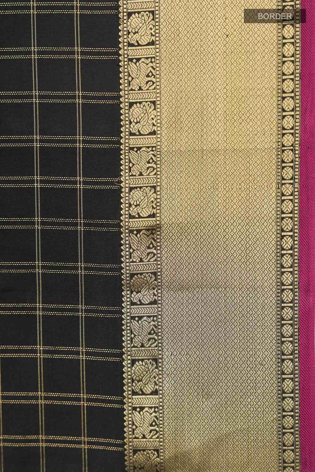 Black Kanchipuram Silk Saree
