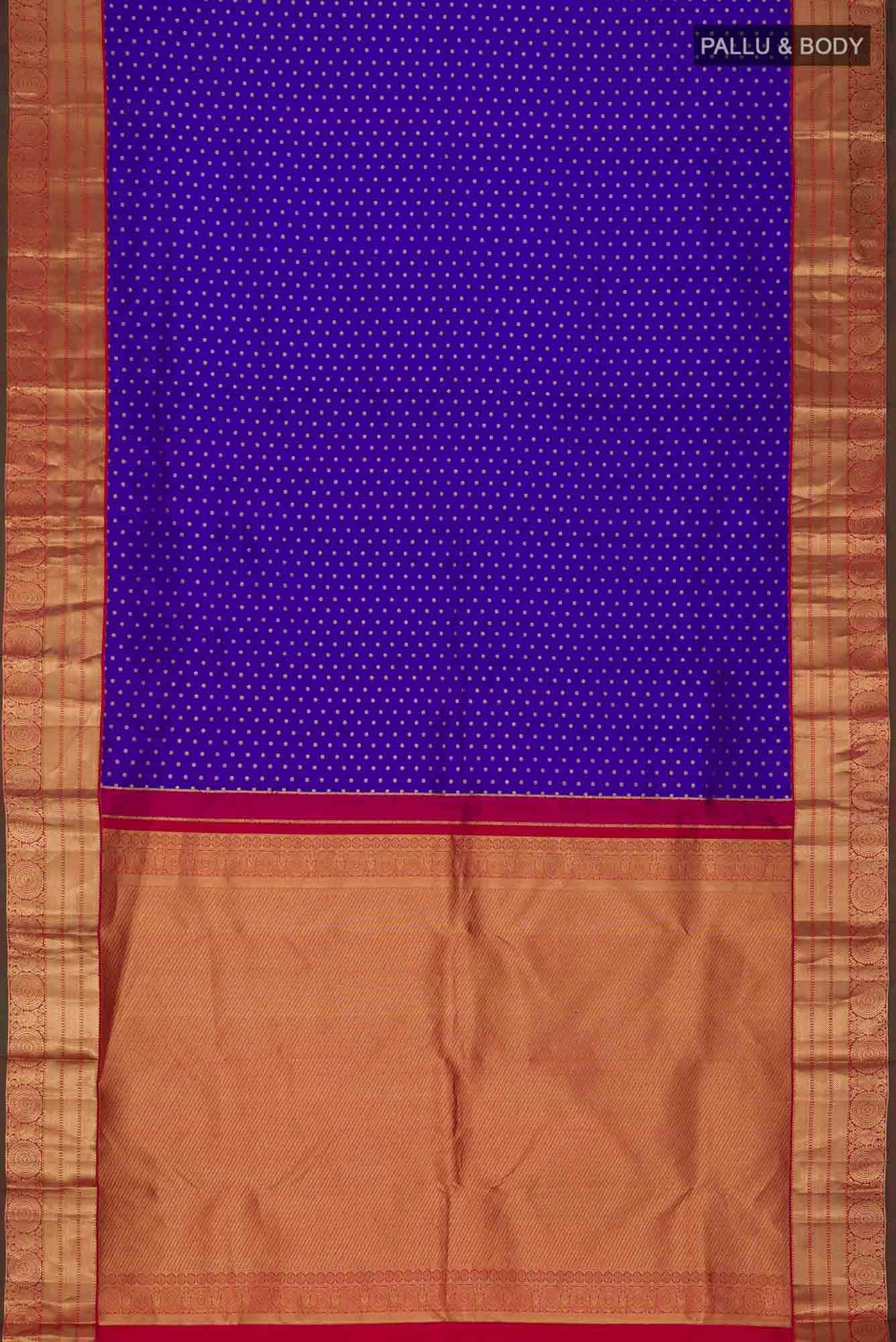 Blue Kanchipuram Silk Saree