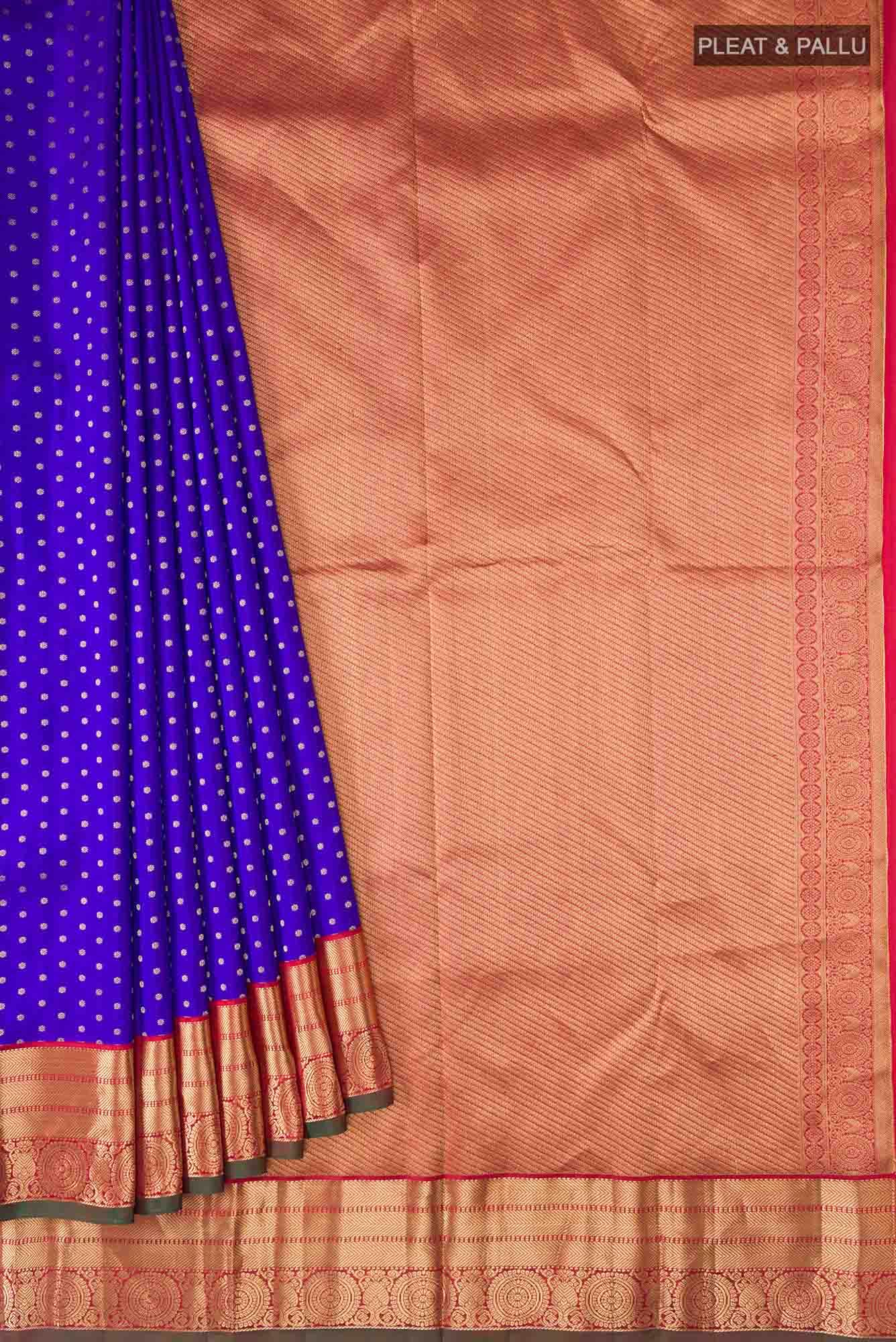 Blue Kanchipuram Silk Saree