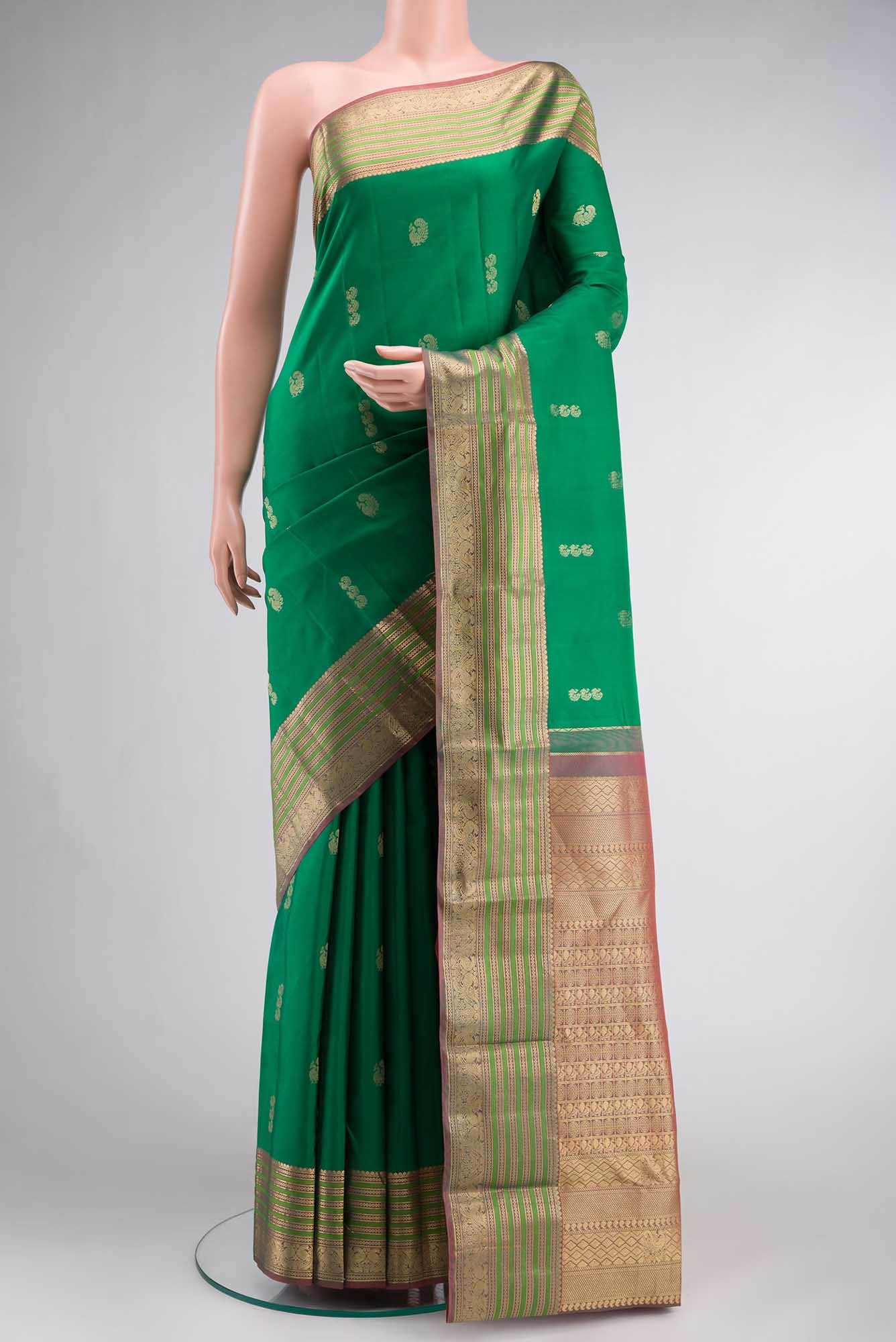 Green Kanchipuram Silk Saree
