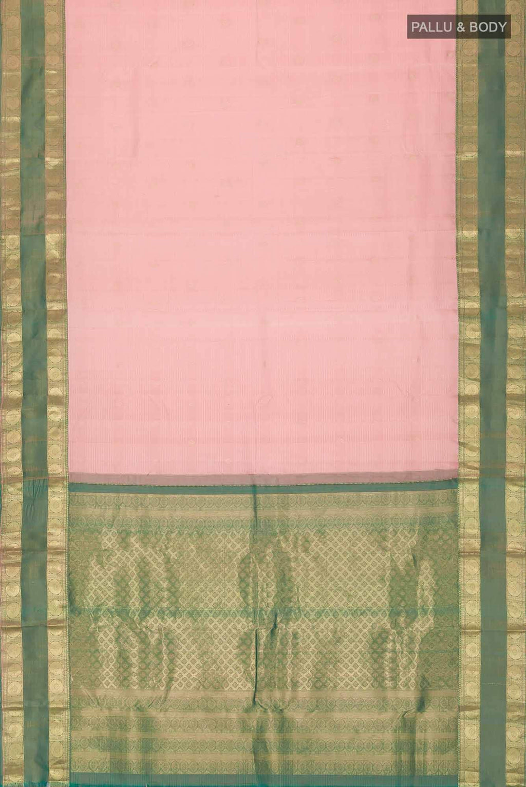 Pink Kanchipuram Silk Saree
