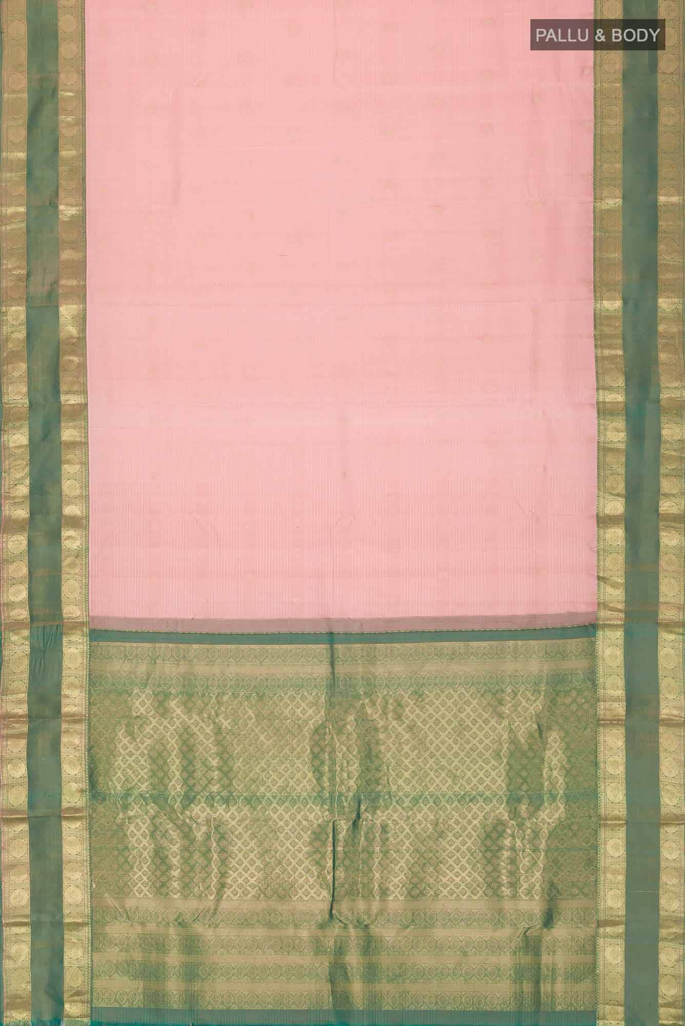 Pink Kanchipuram Silk Saree