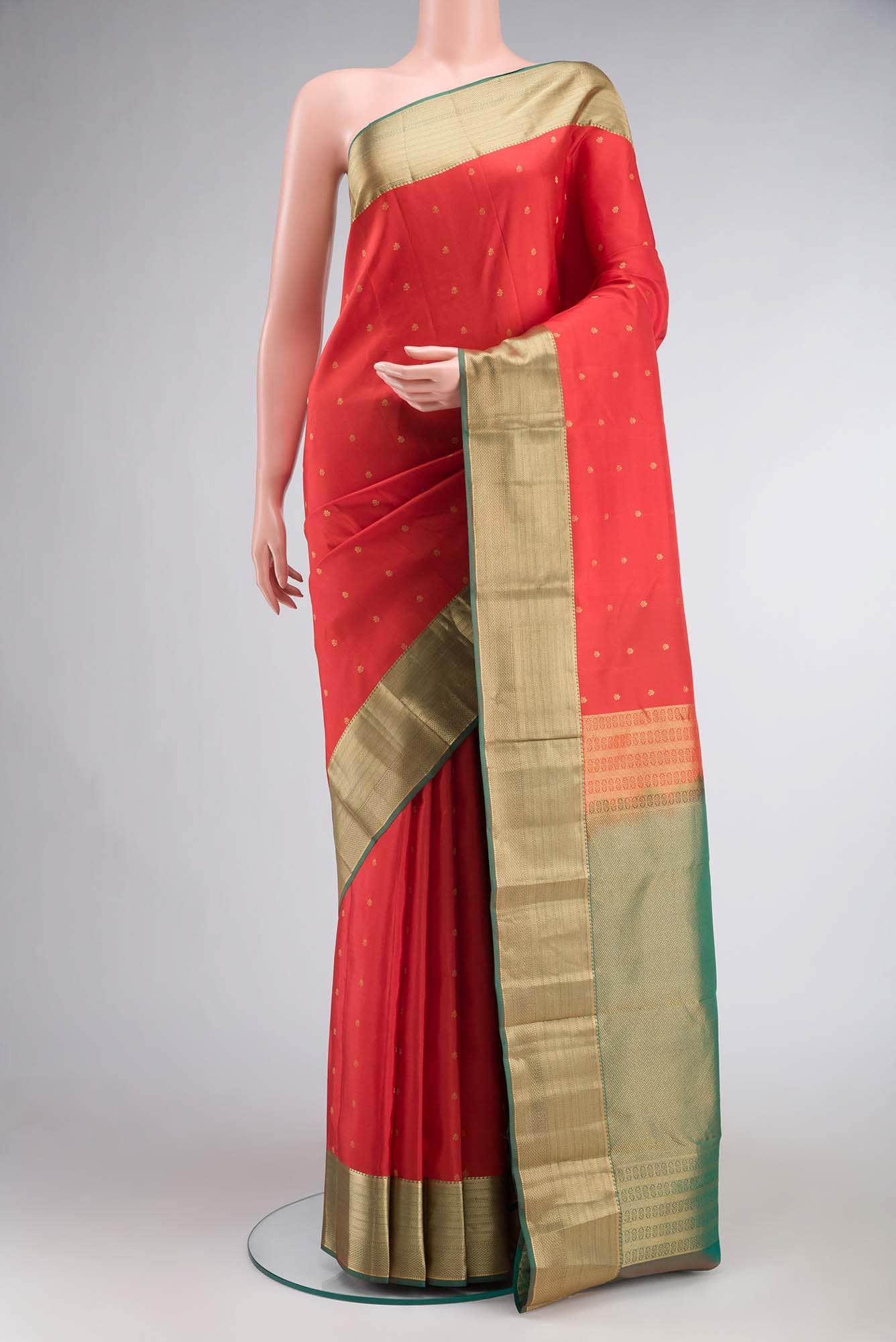 Red Kanchipuram Silk Saree