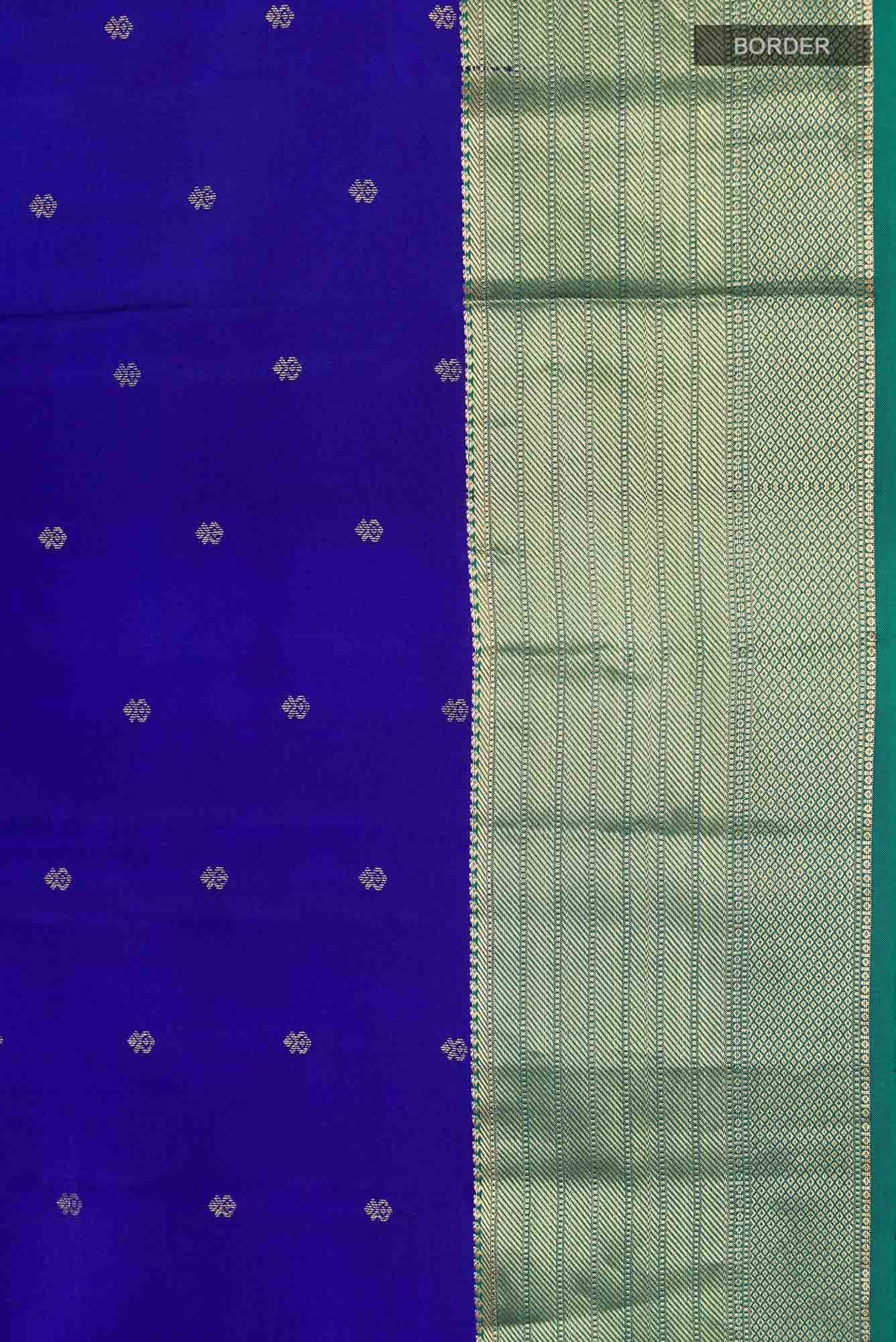 Blue Kanchipuram Silk Saree