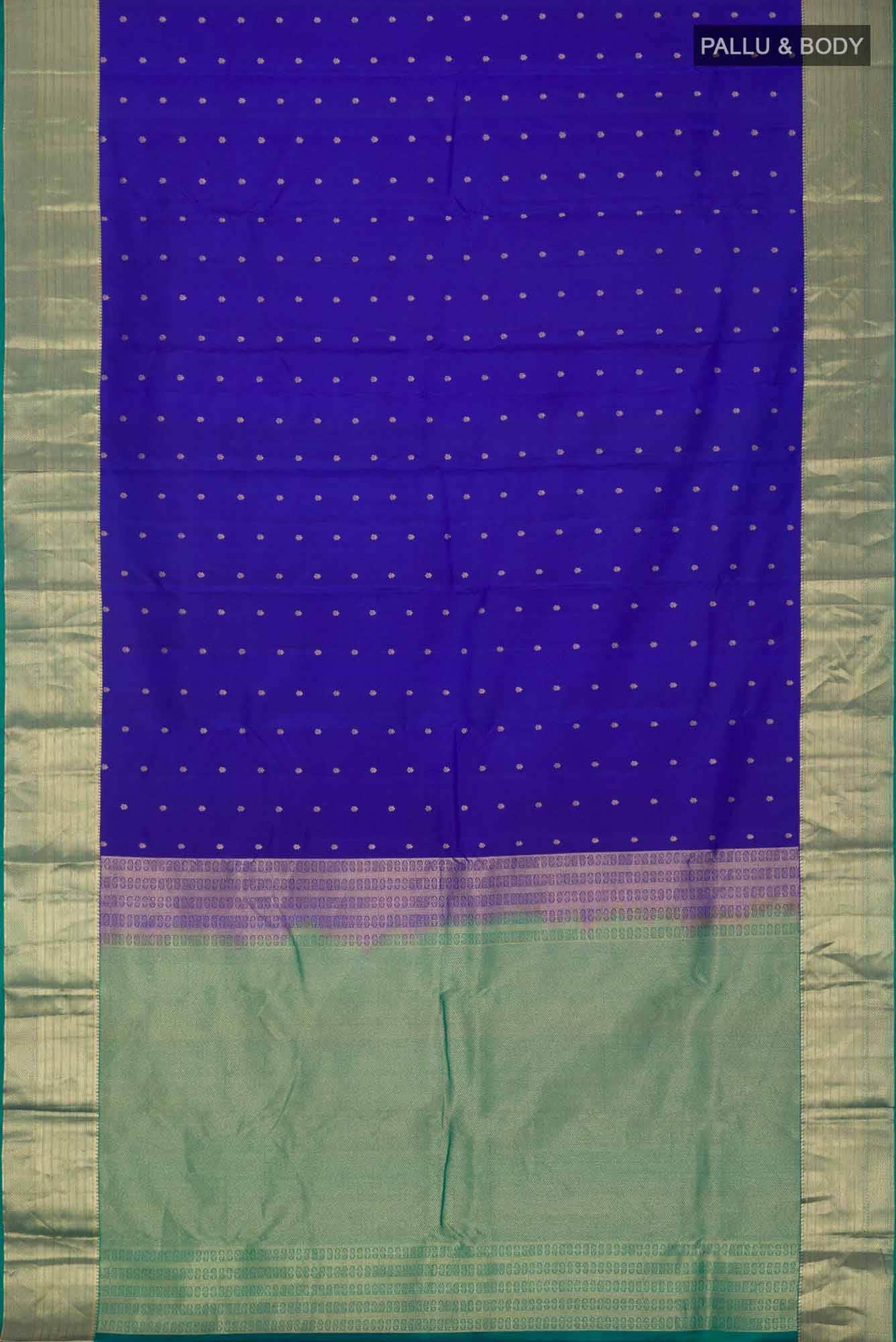 Blue Kanchipuram Silk Saree