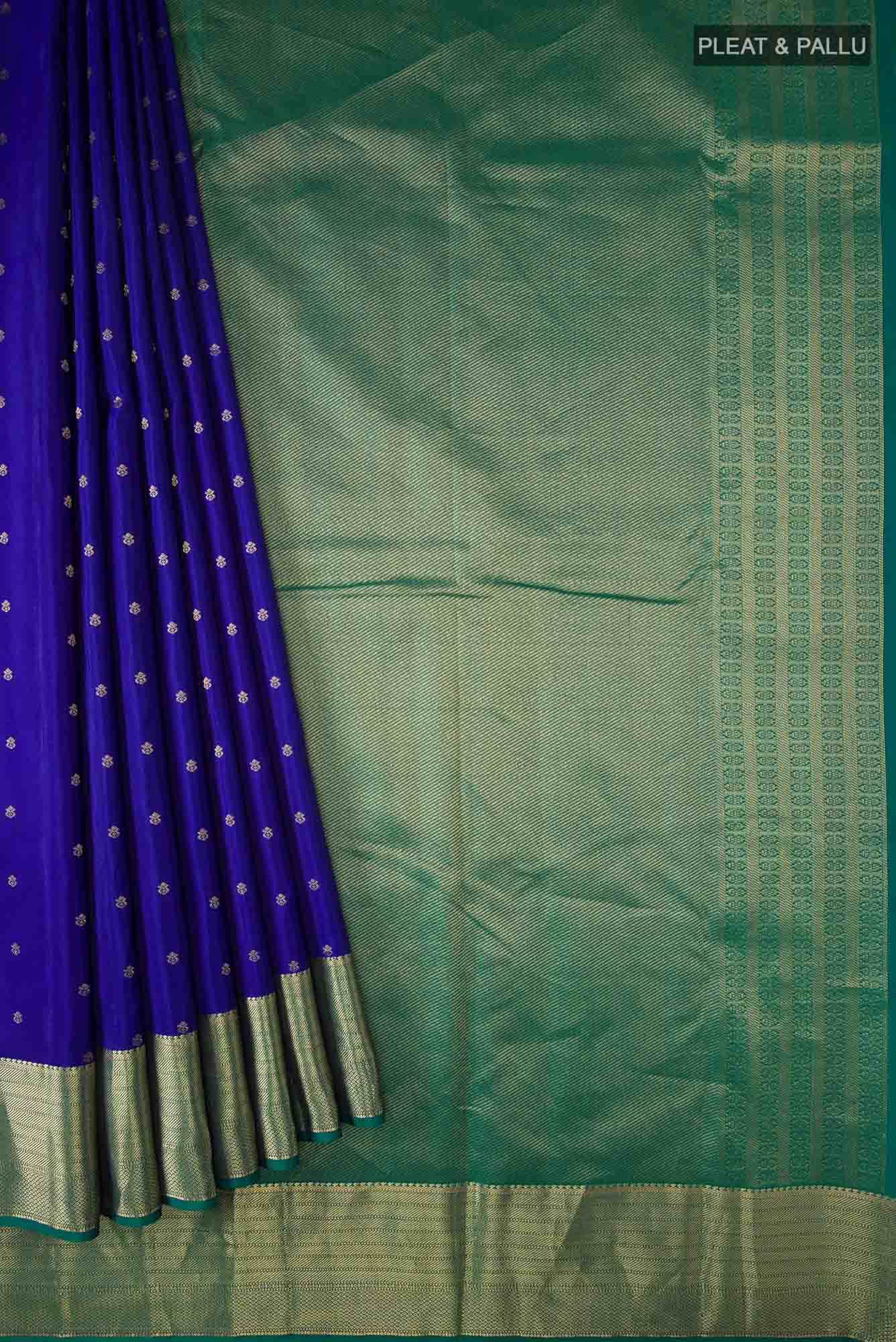 Blue Kanchipuram Silk Saree