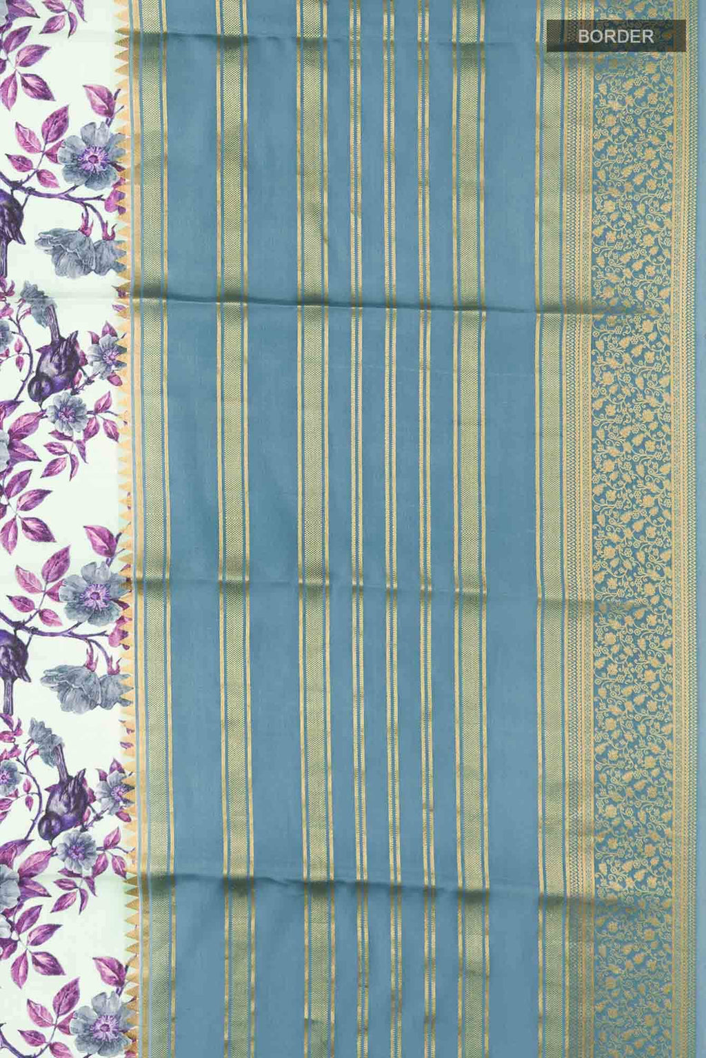 Green Mysore Crepe Saree