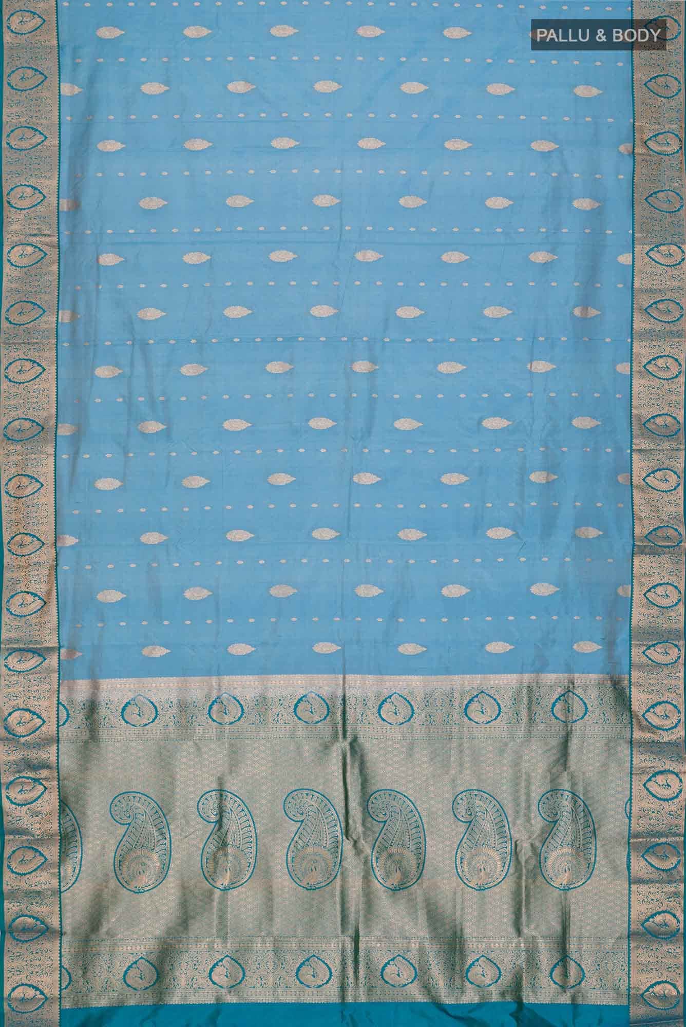 Blue Bangalore Silk Saree