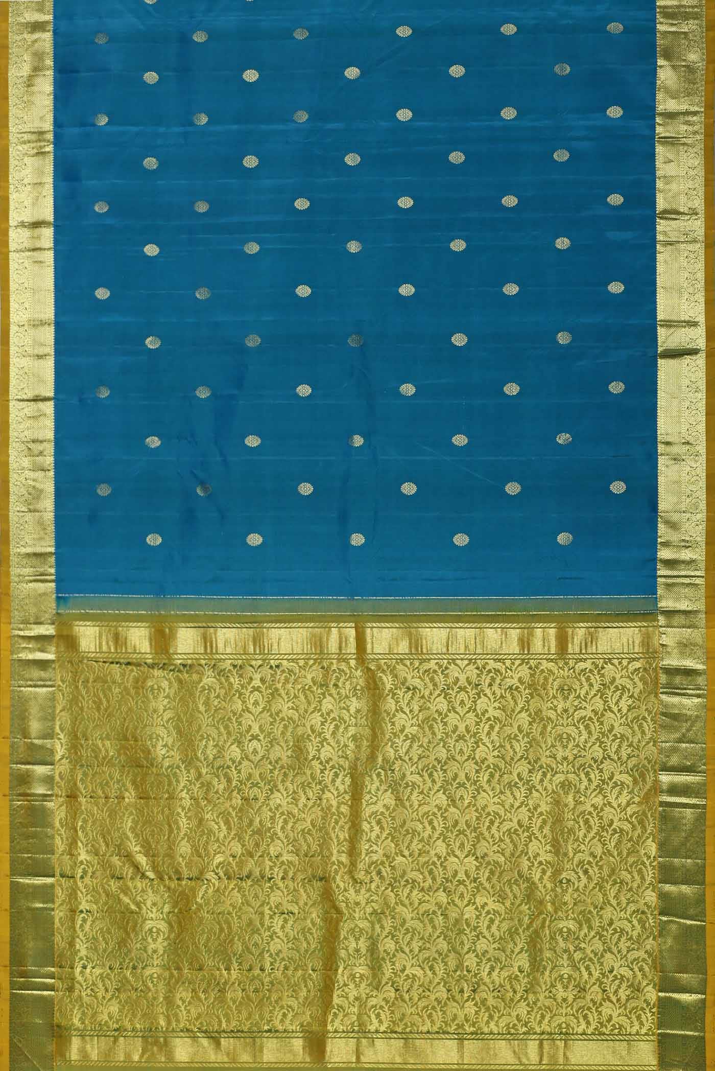 Blue Kanchipuram Silk Saree