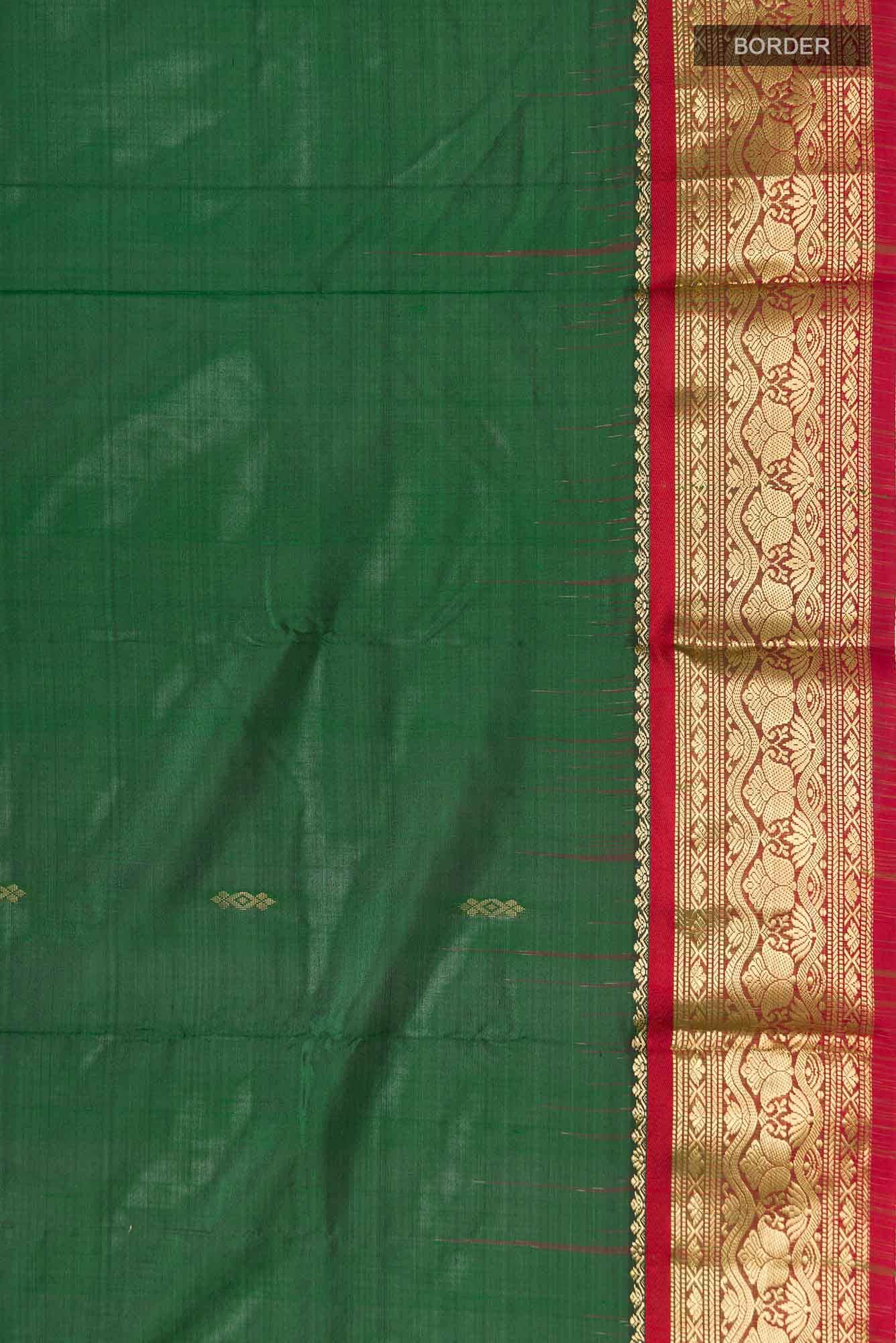 Green Bangalore Silk Saree