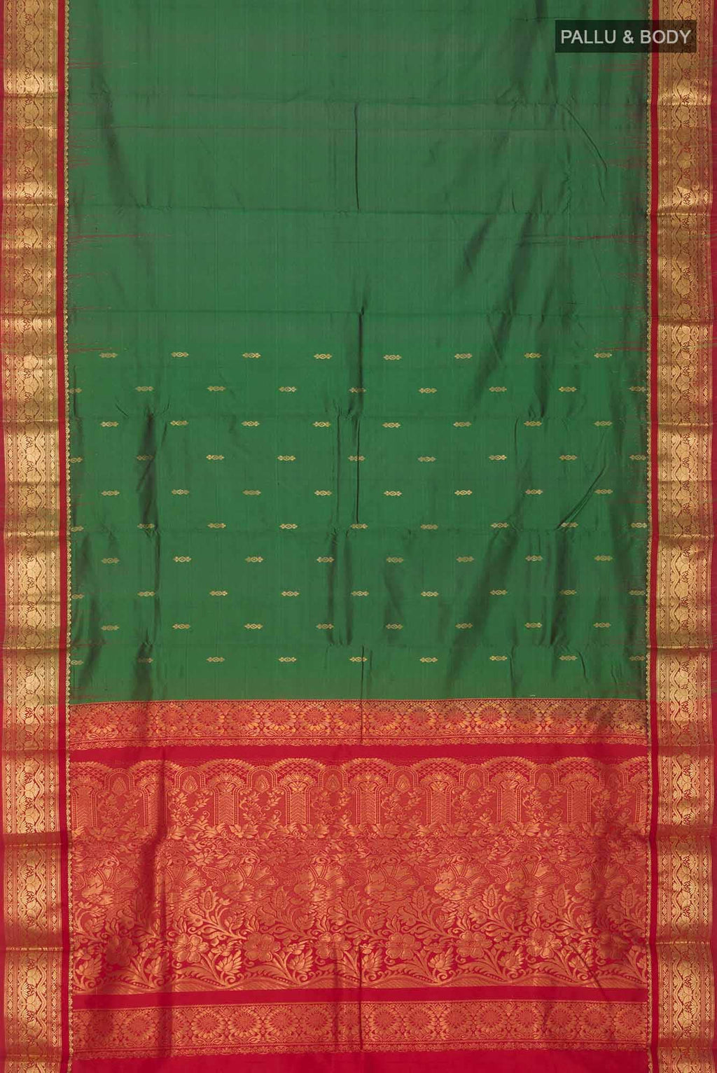Green Bangalore Silk Saree