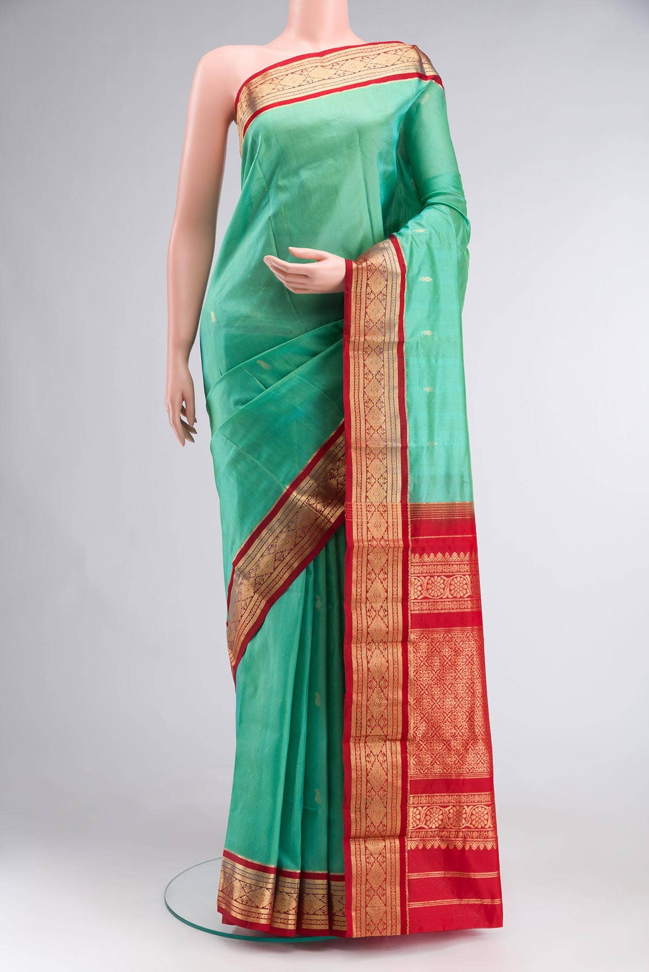 Green Bangalore Silk Saree