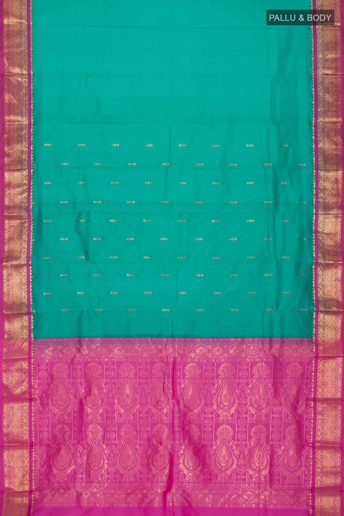 Green Bangalore Silk Saree