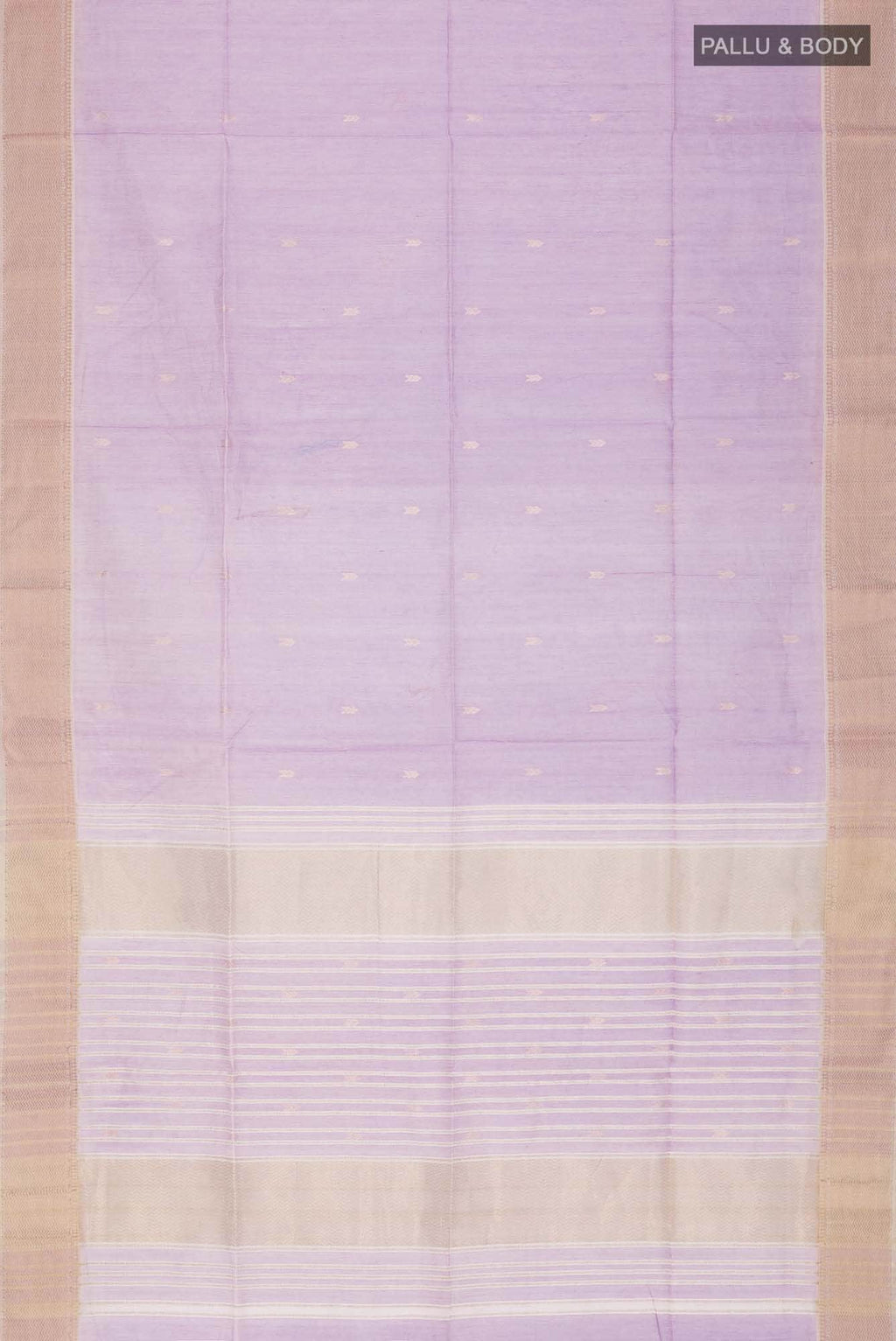 Lavender Maheshwari Silk Cotton Saree