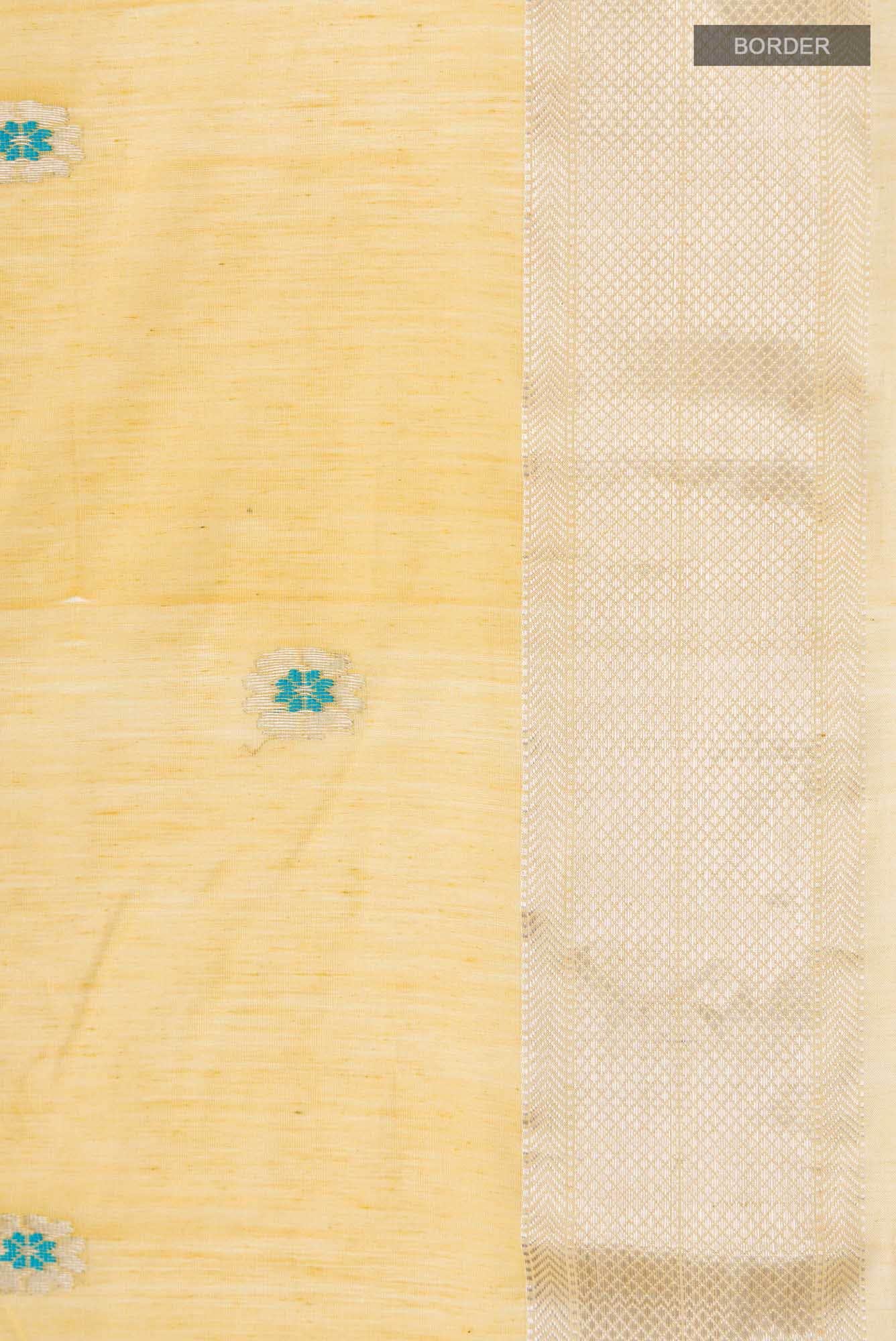 Mustard Maheshwari Silk Cotton Saree