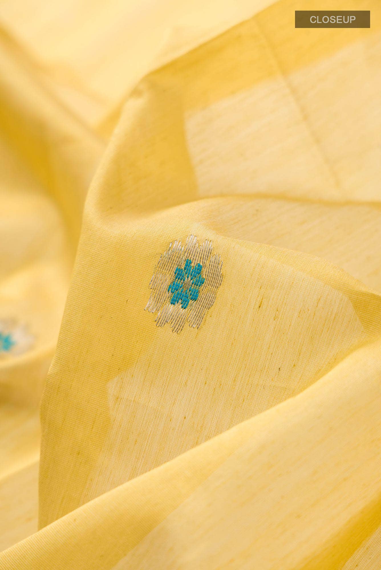 Mustard Maheshwari Silk Cotton Saree