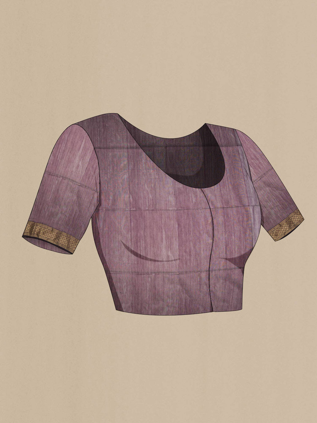 Purple Maheshwari Silk Saree